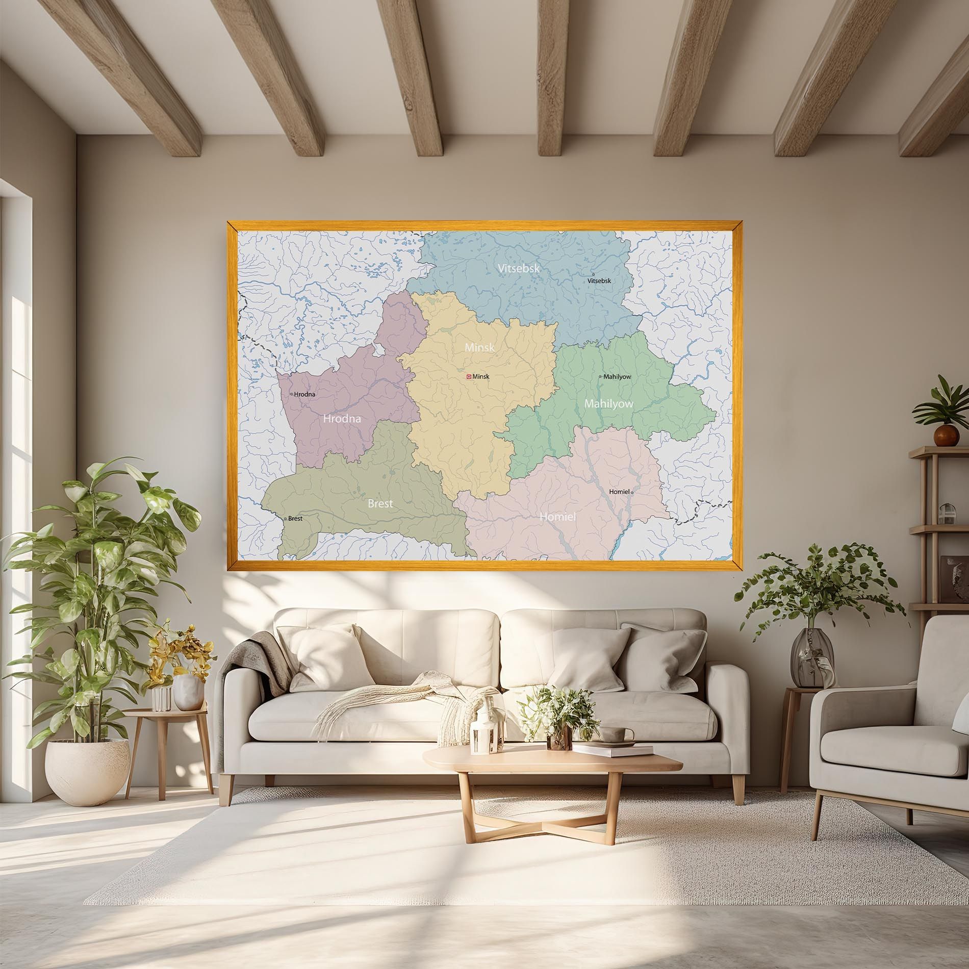 Belarus Map mockup 6