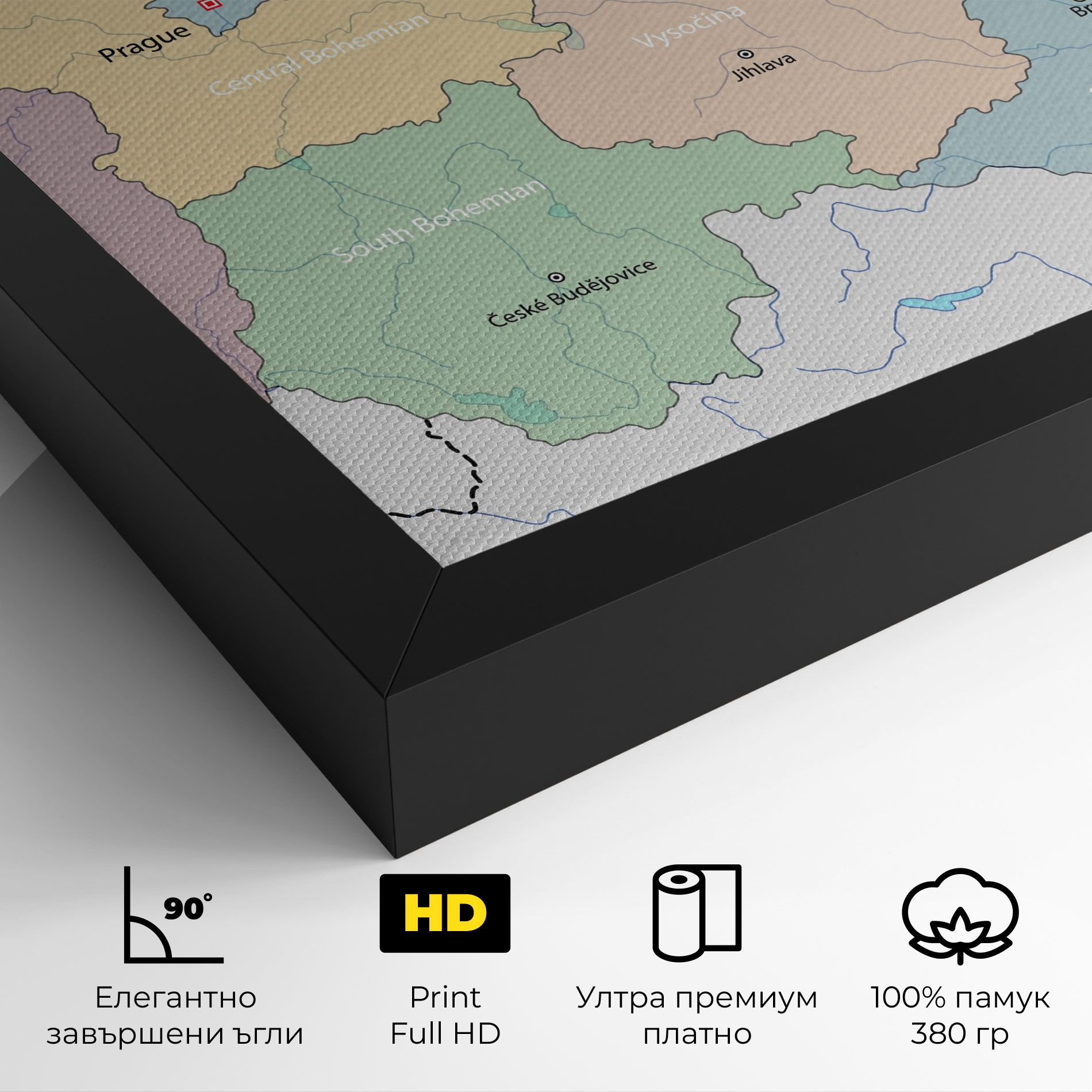 Czech Republic Map mockup 4