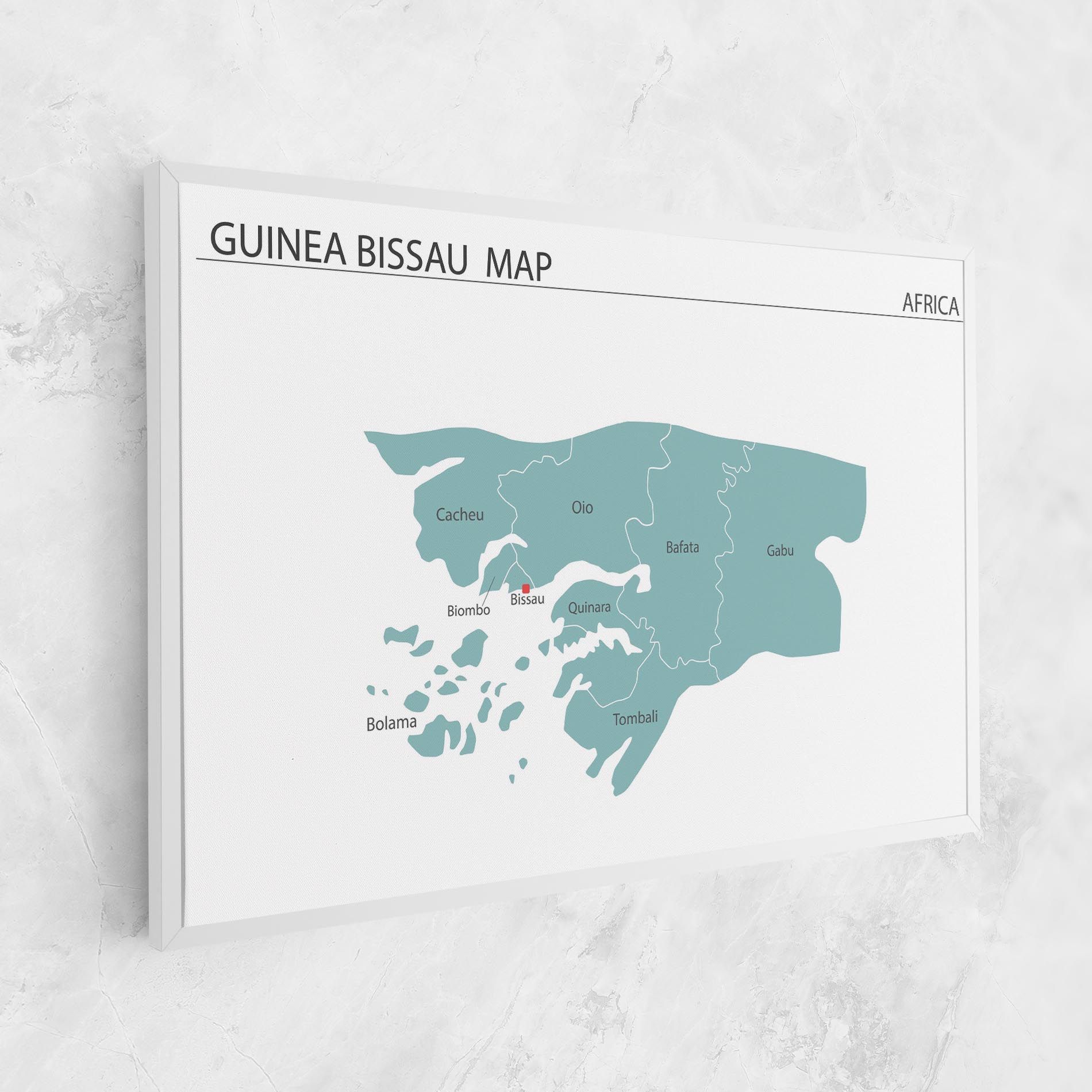 Guinea Bissau Map mockup 1