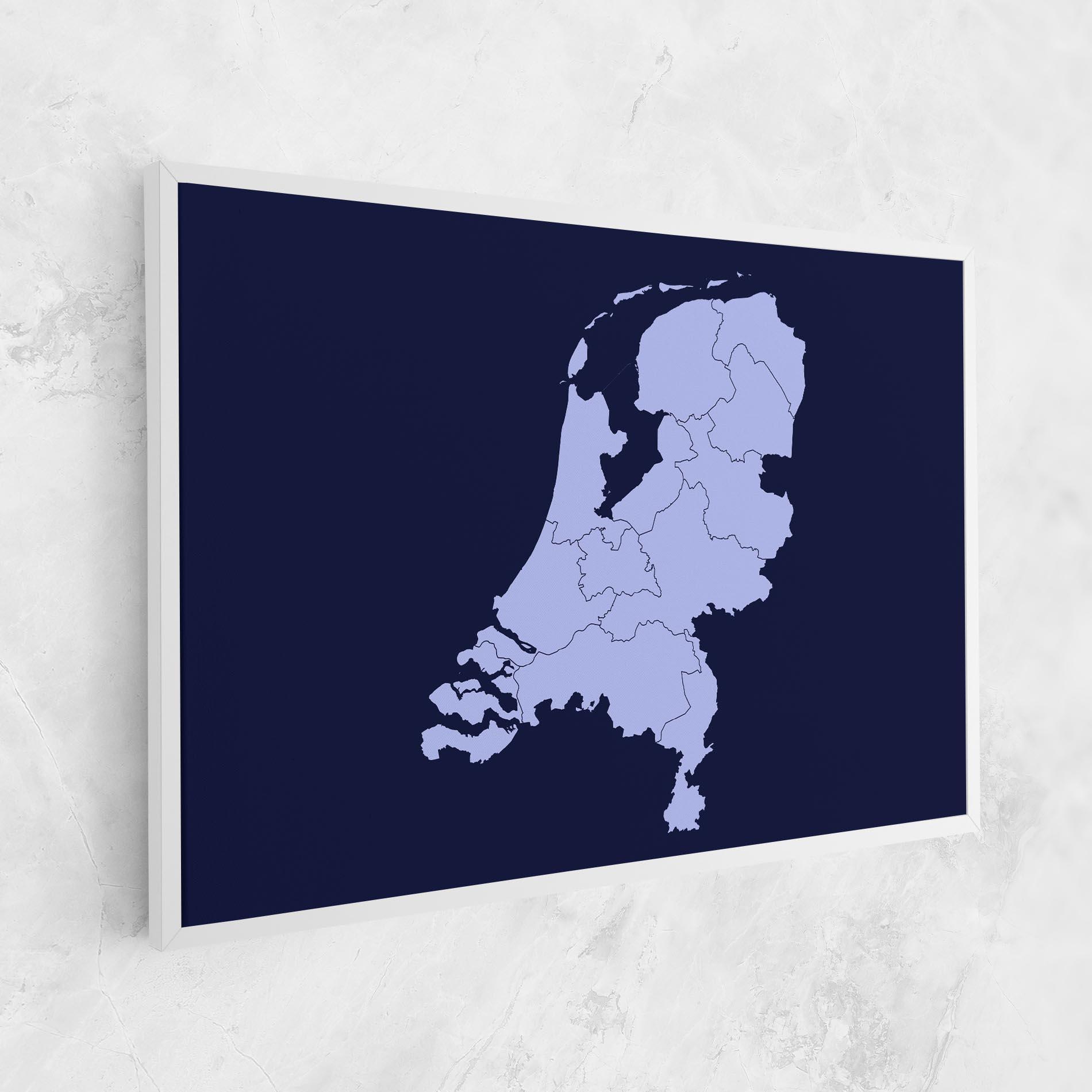 Картина на платно Netherlands Map mockup 1