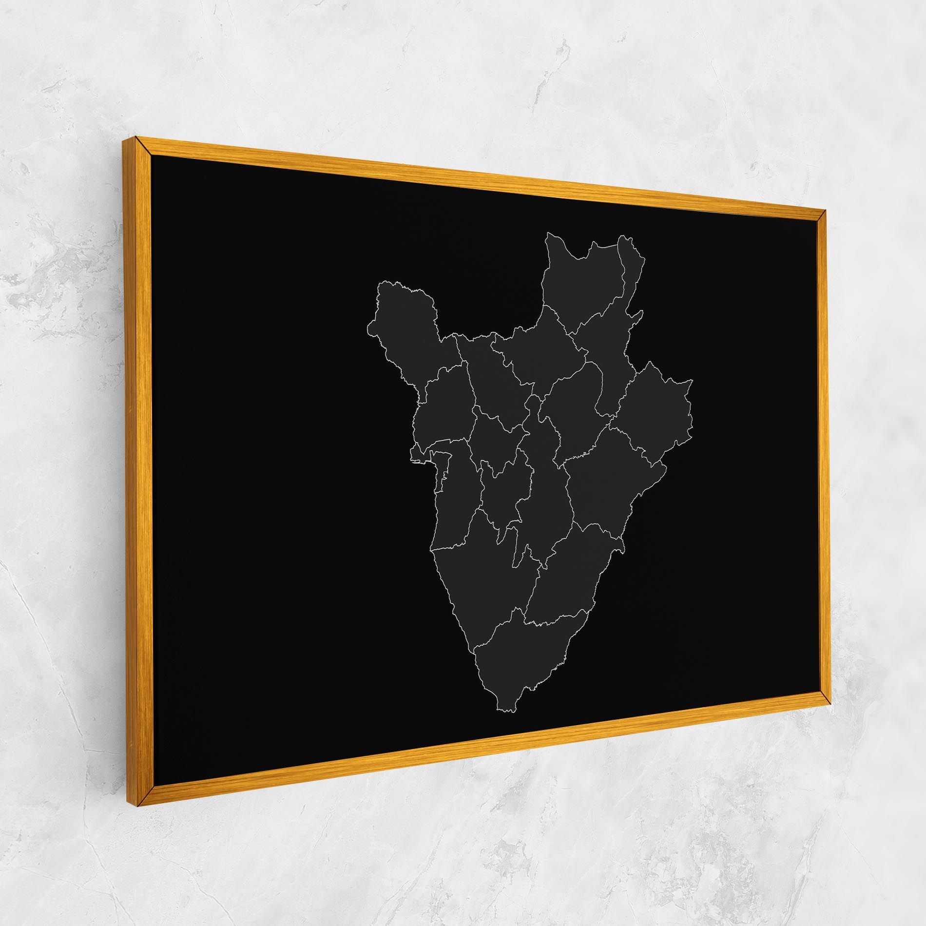 Burundi Grey Map mockup 1