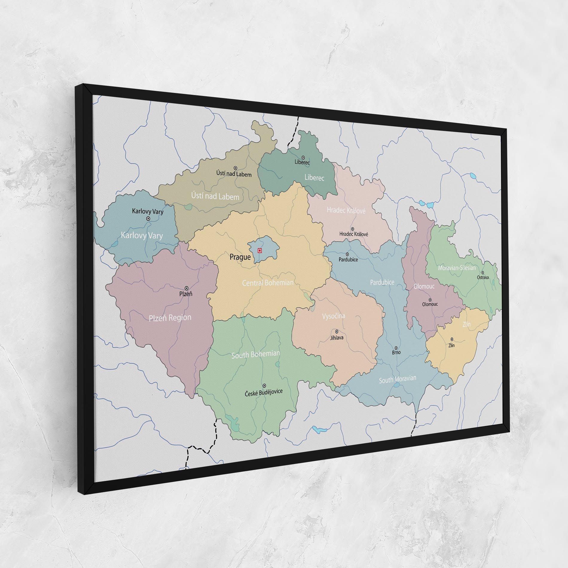 Czech Republic Map mockup 1