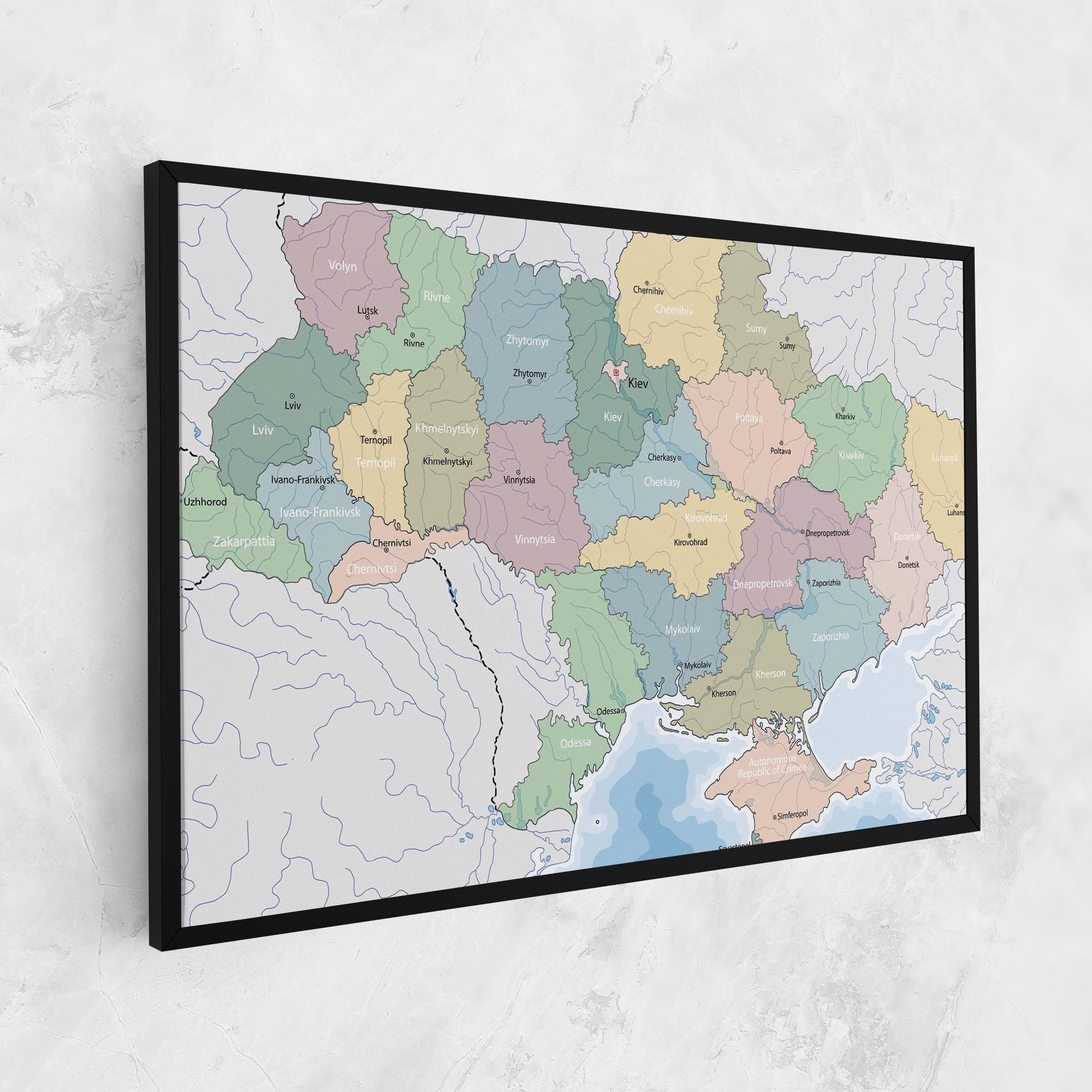 Ukraine Map mockup 1