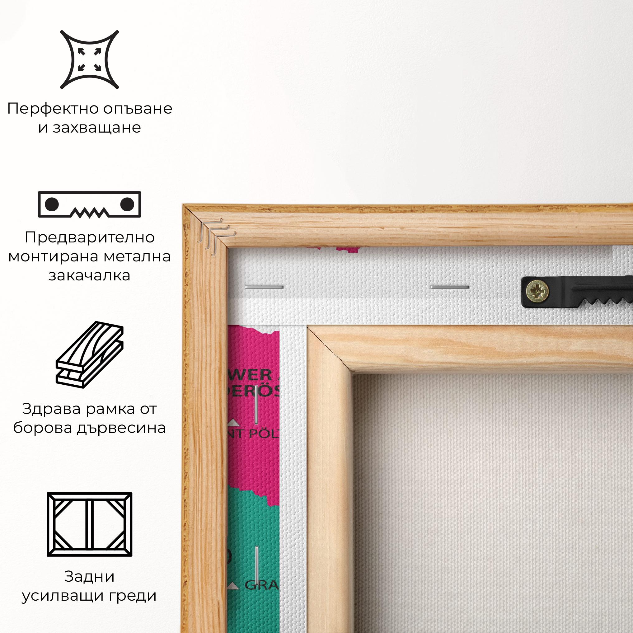 Картина на платно Austria Color Map mockup 5