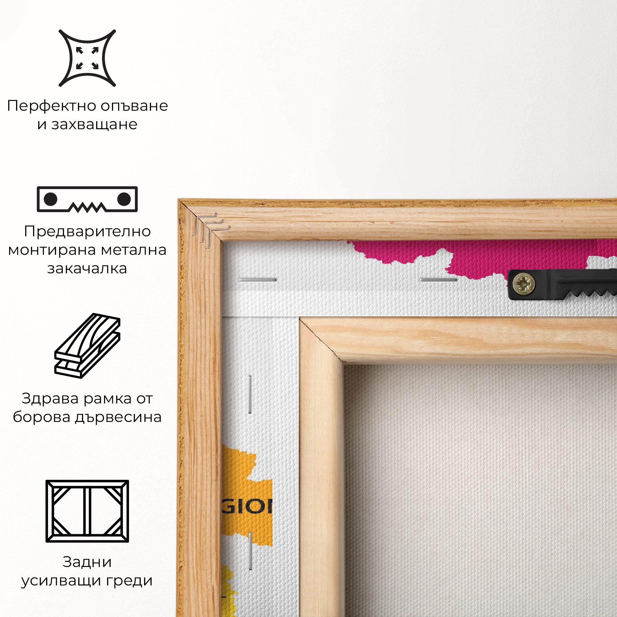 Картина на платно Belarus Color Map mockup 5