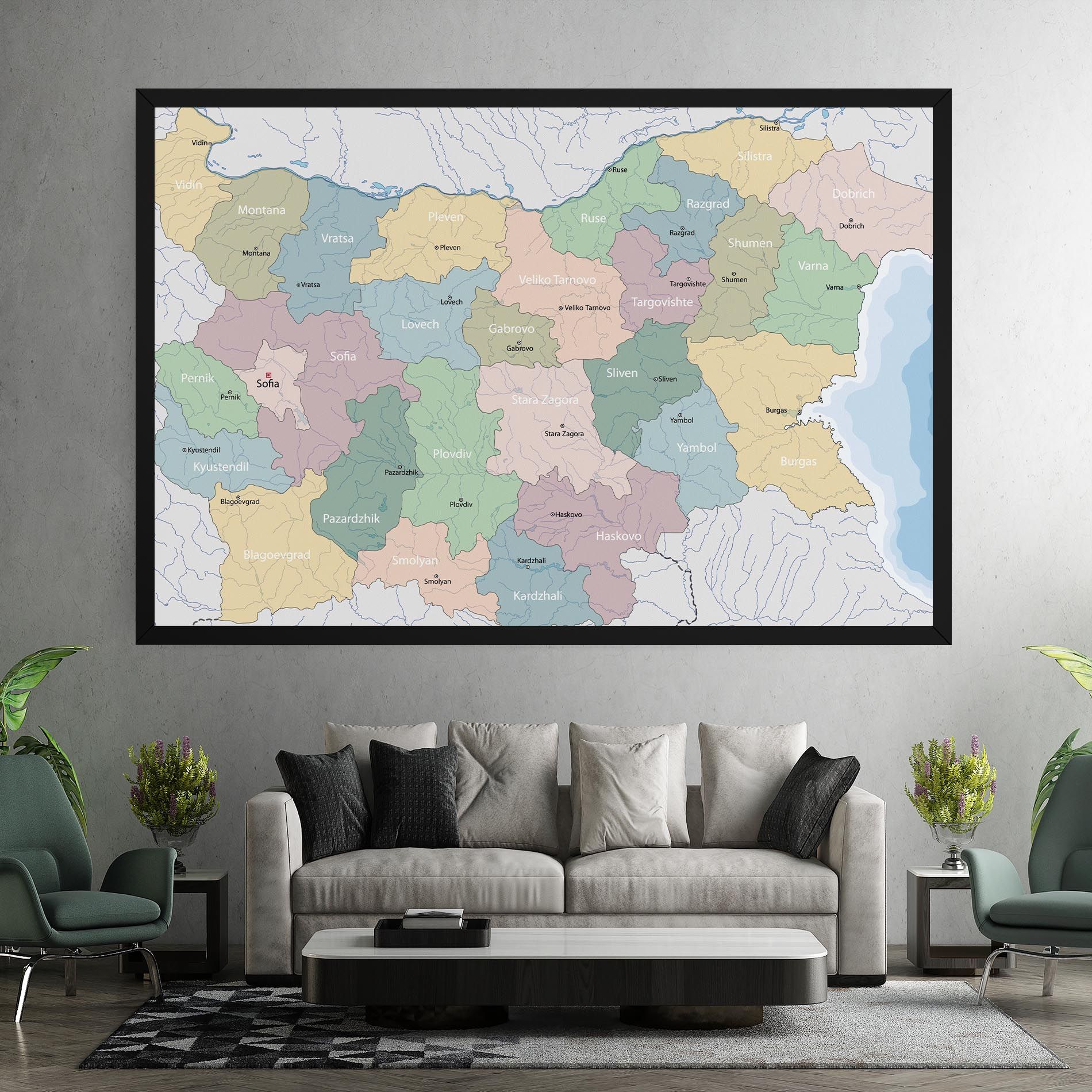Bulgaria Map mockup 7