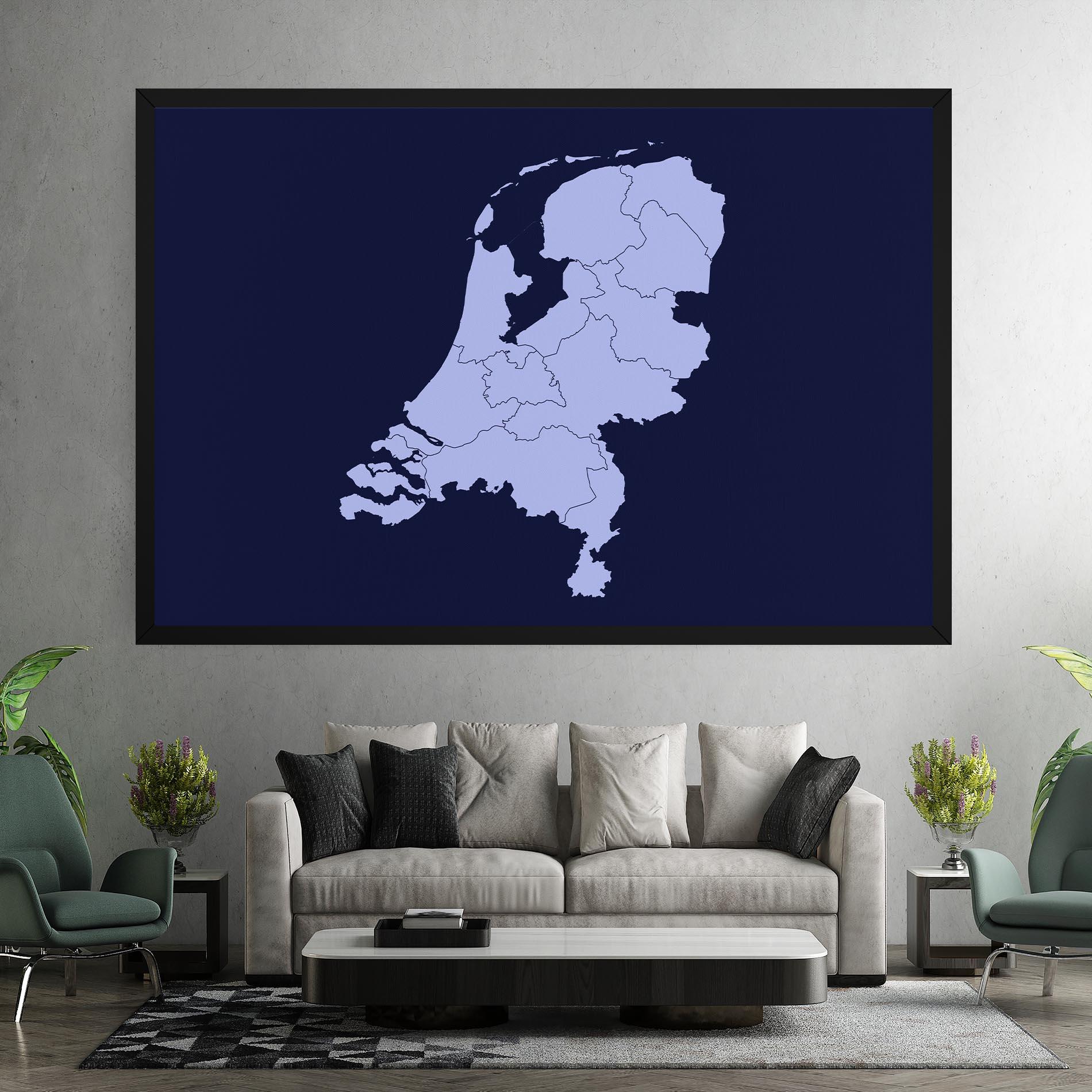 Картина на платно Netherlands Map mockup 7