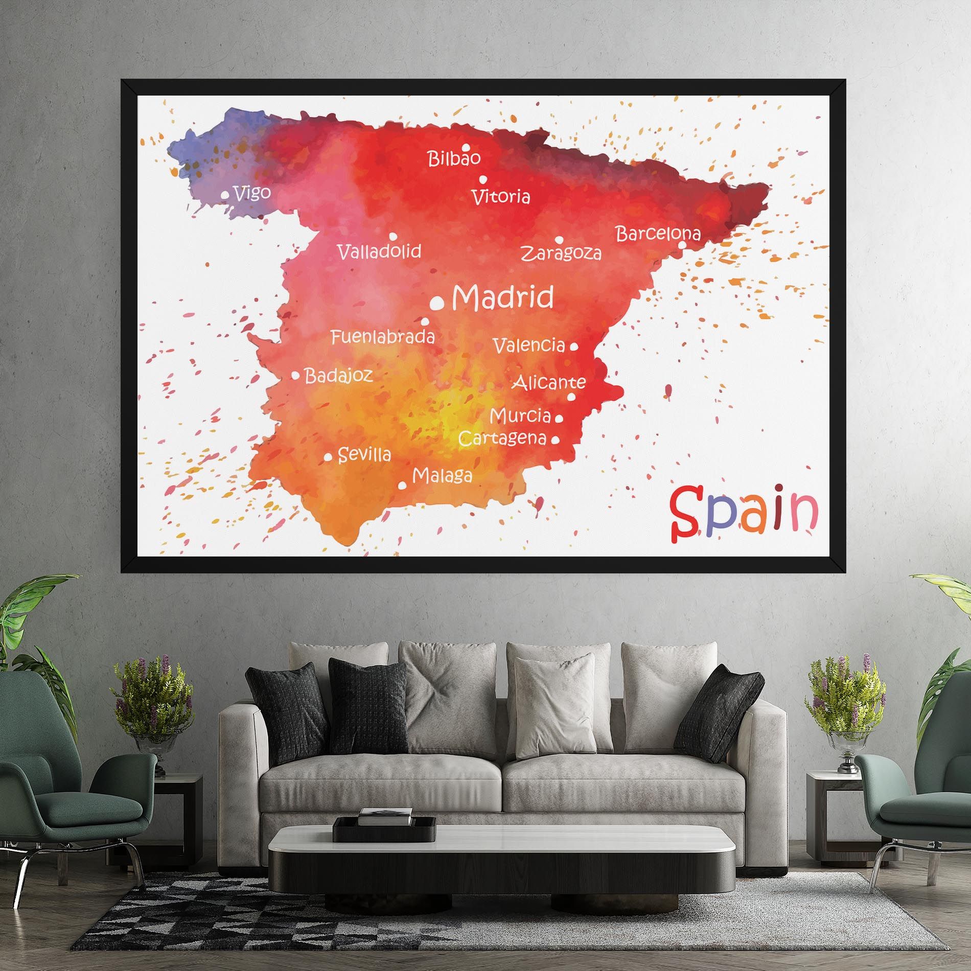 Spain Map mockup 7