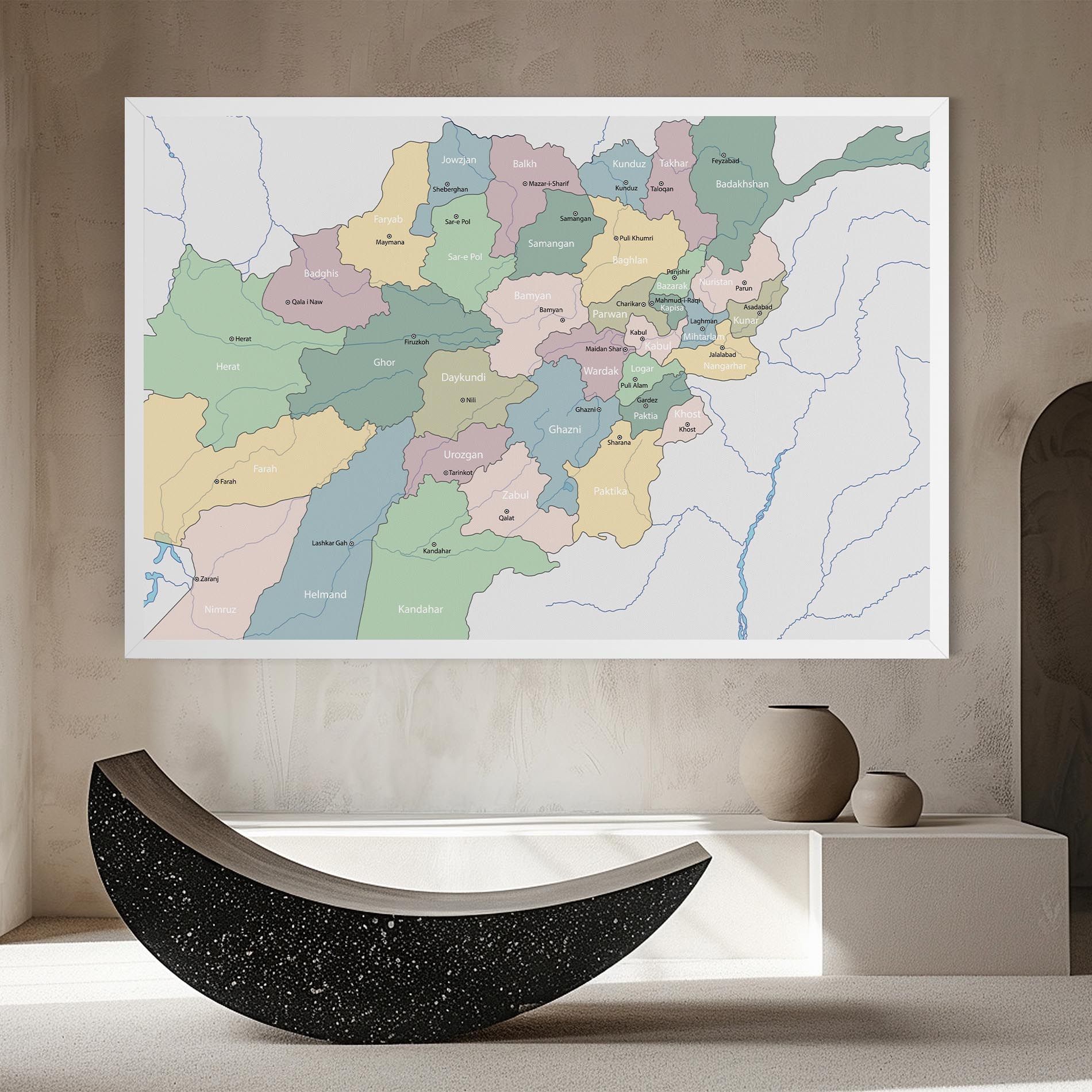 Afghanistan Map mockup 8