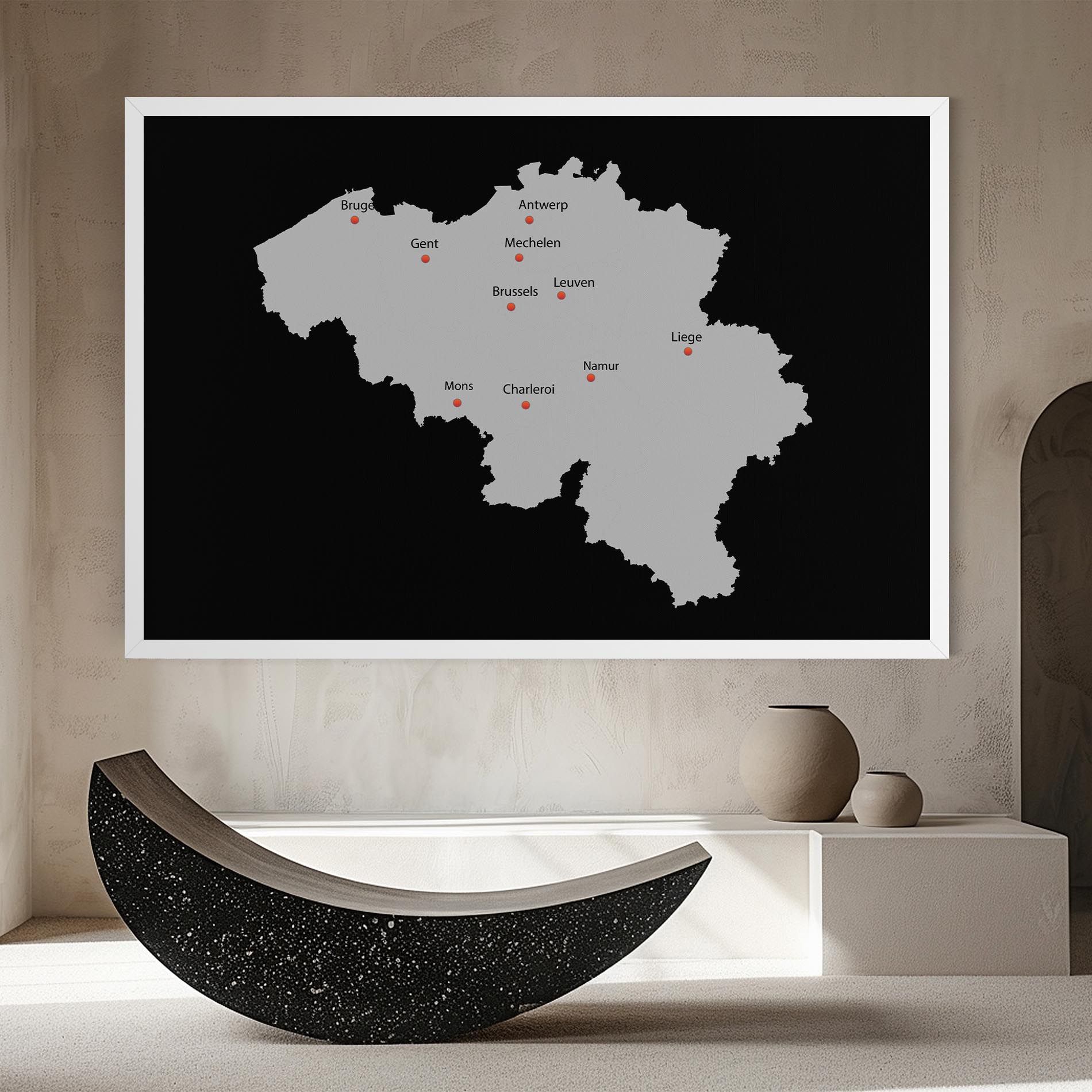 Belgium Map mockup 8