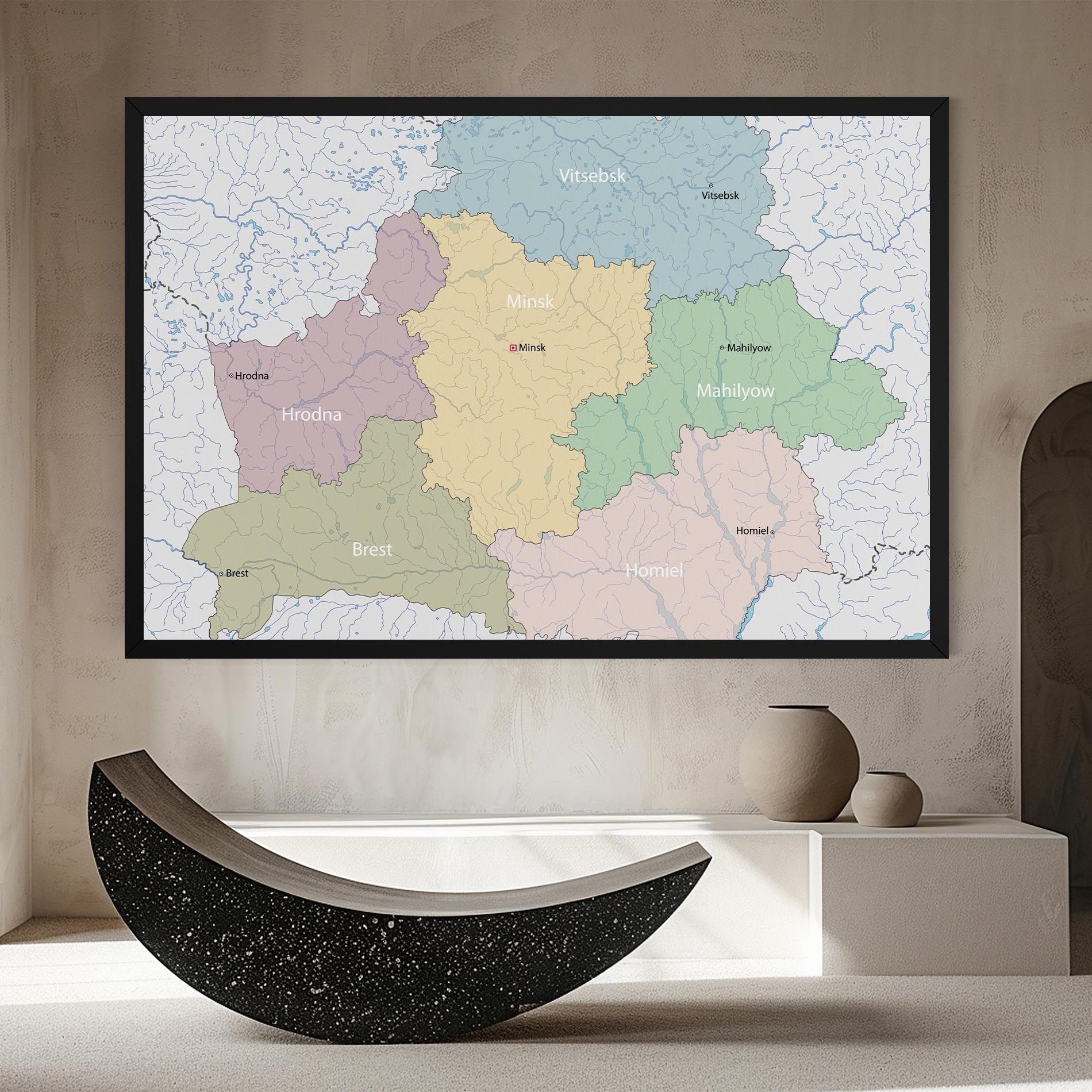 Belarus Map mockup 8