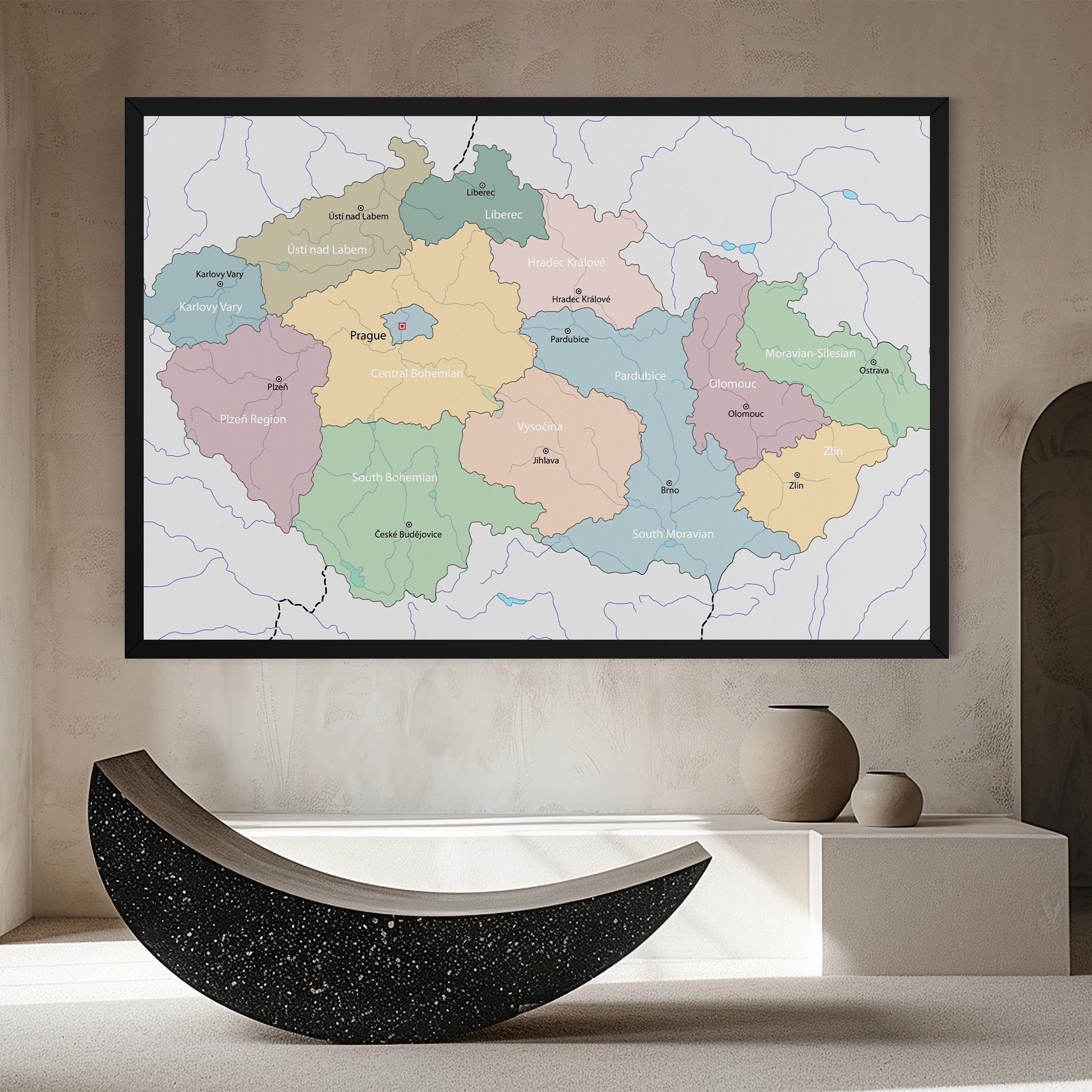 Czech Republic Map mockup 8