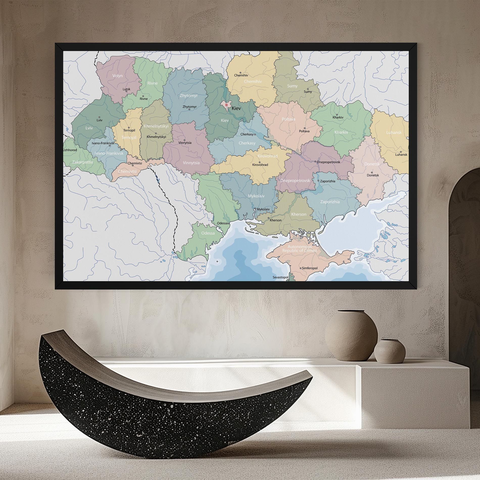Ukraine Map mockup 8