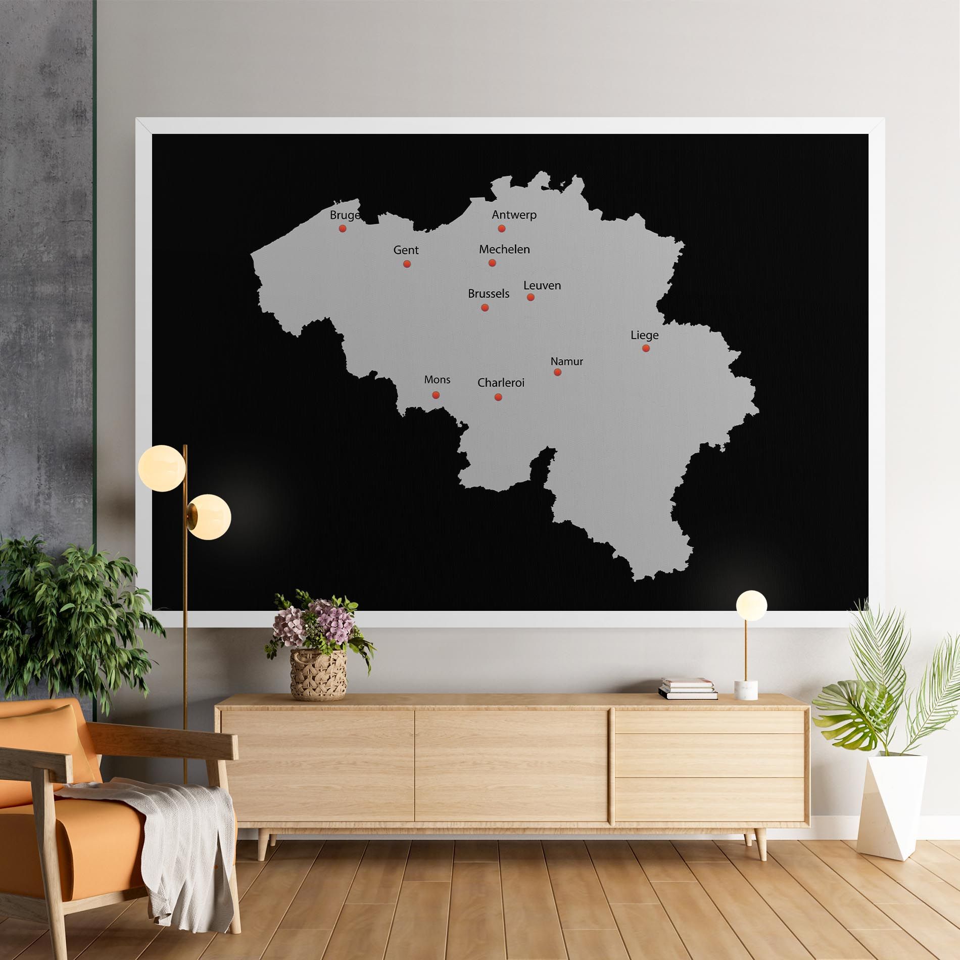 Belgium Map mockup 9