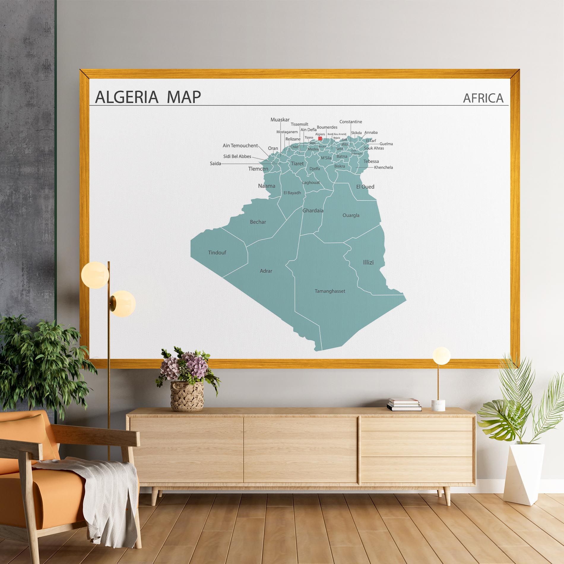 Algeria Map mockup 9
