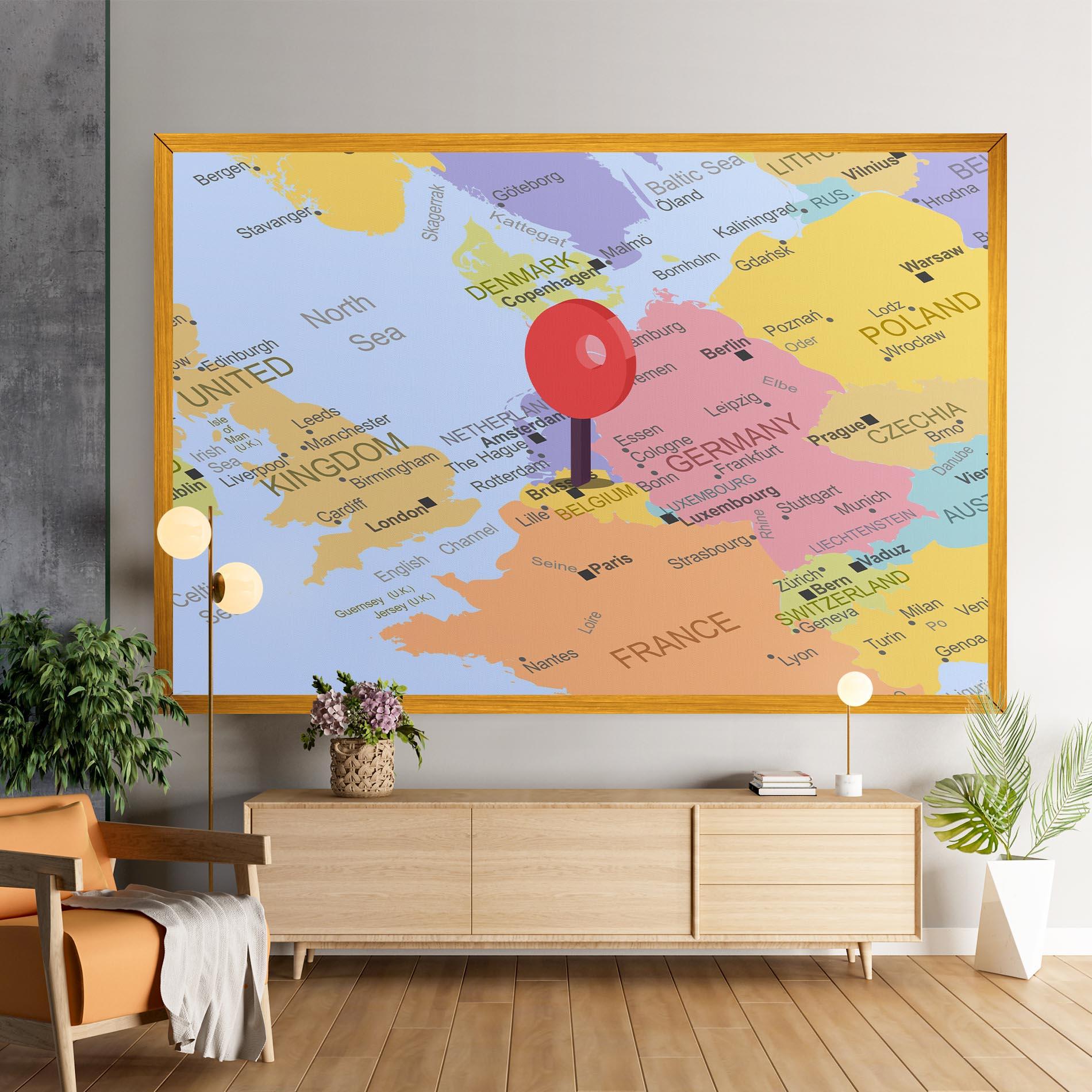 Картина на платно Belgium Close Up mockup 9