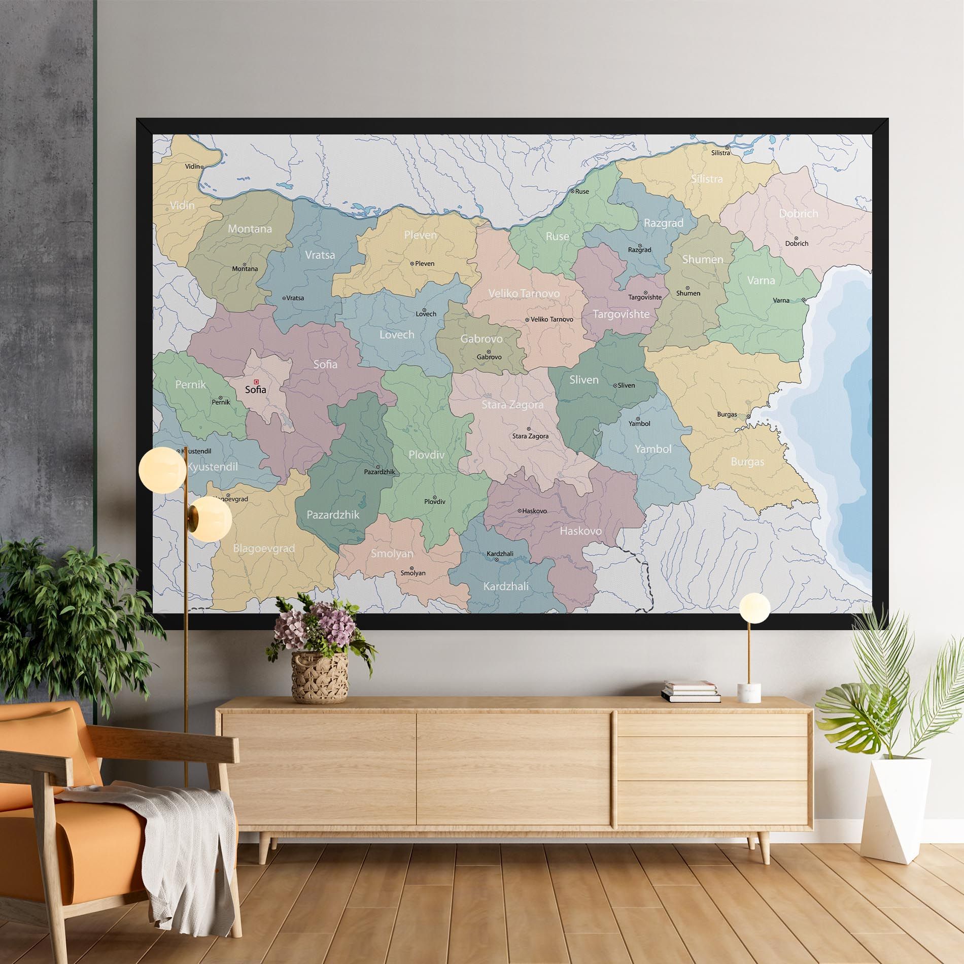 Bulgaria Map mockup 9