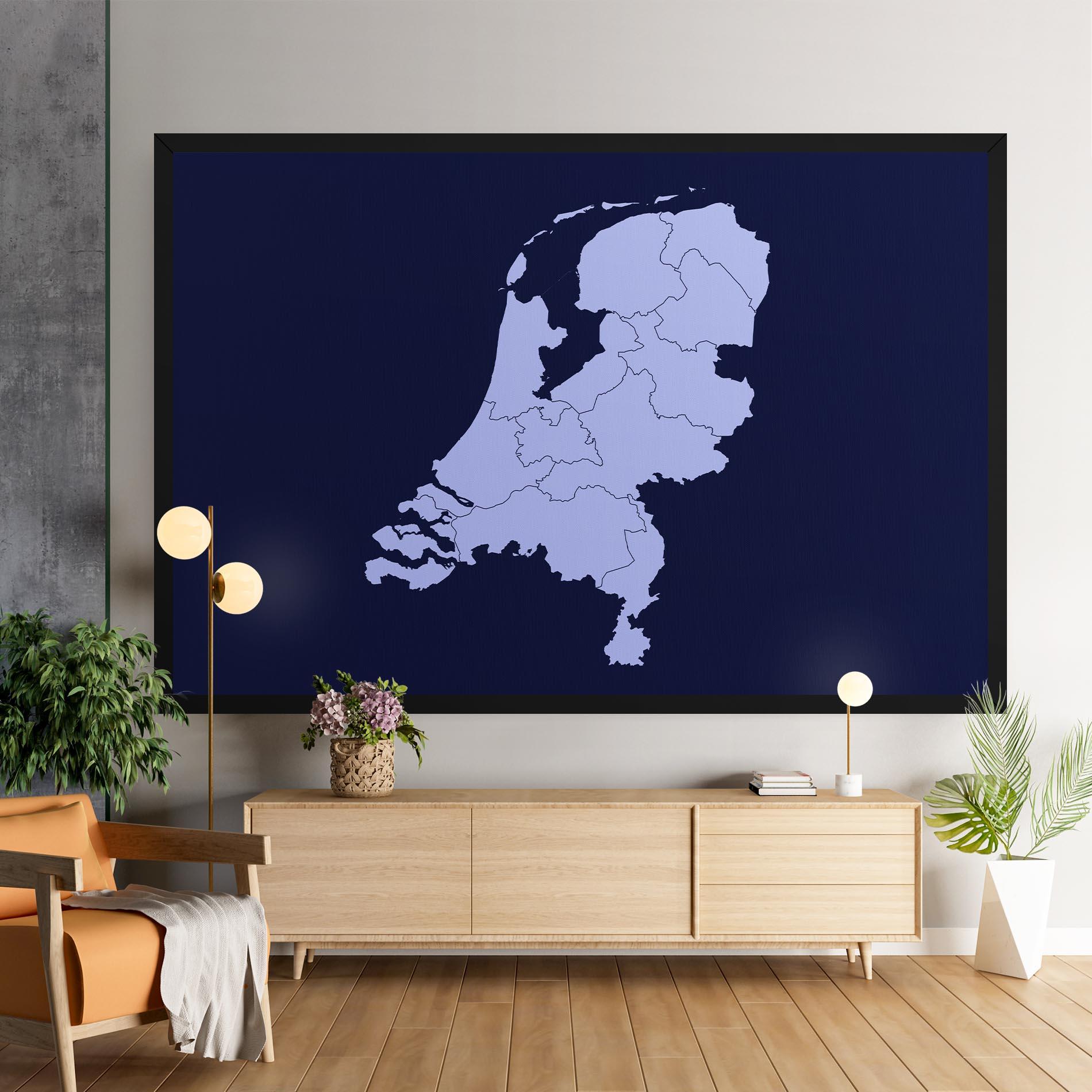 Картина на платно Netherlands Map mockup 9