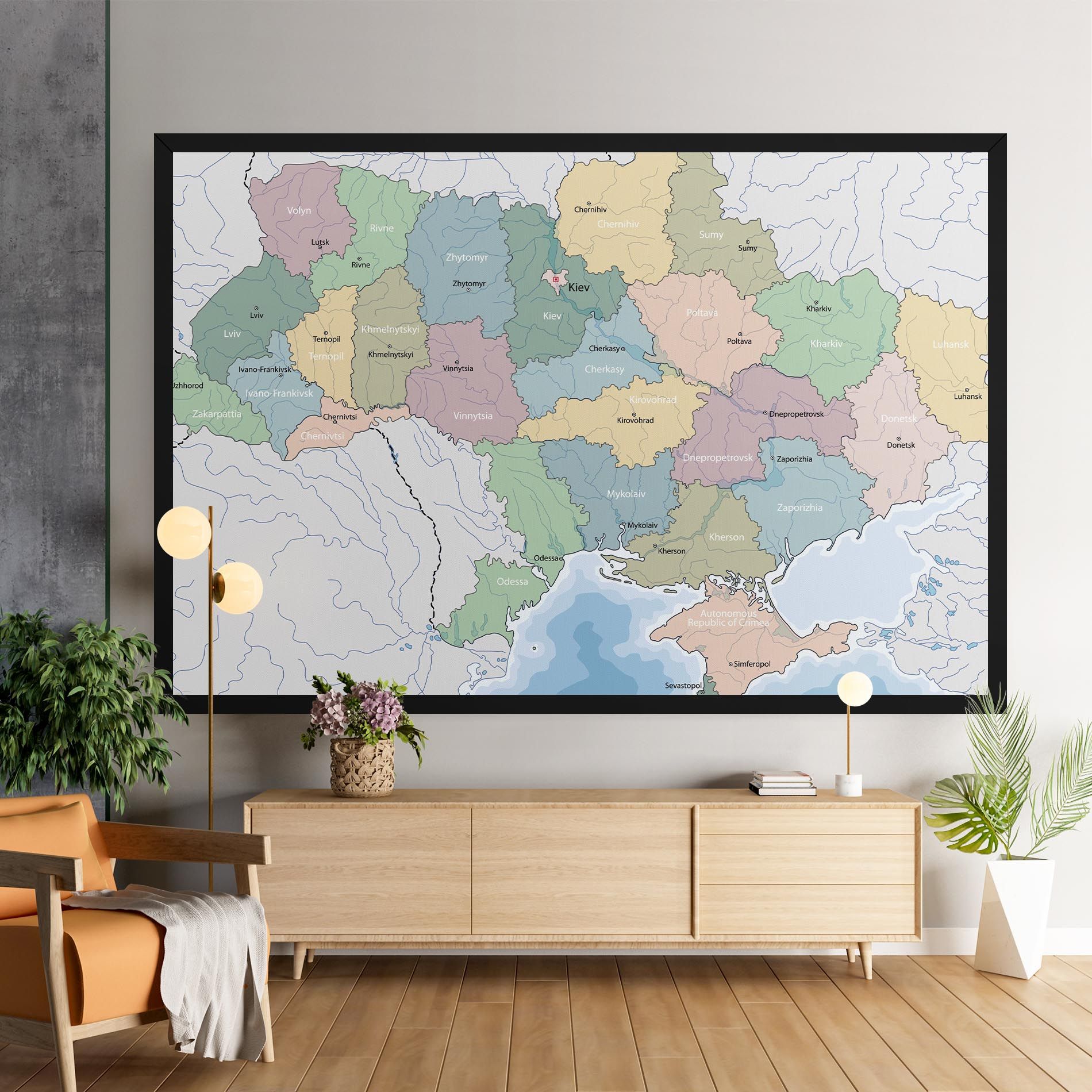 Ukraine Map mockup 9