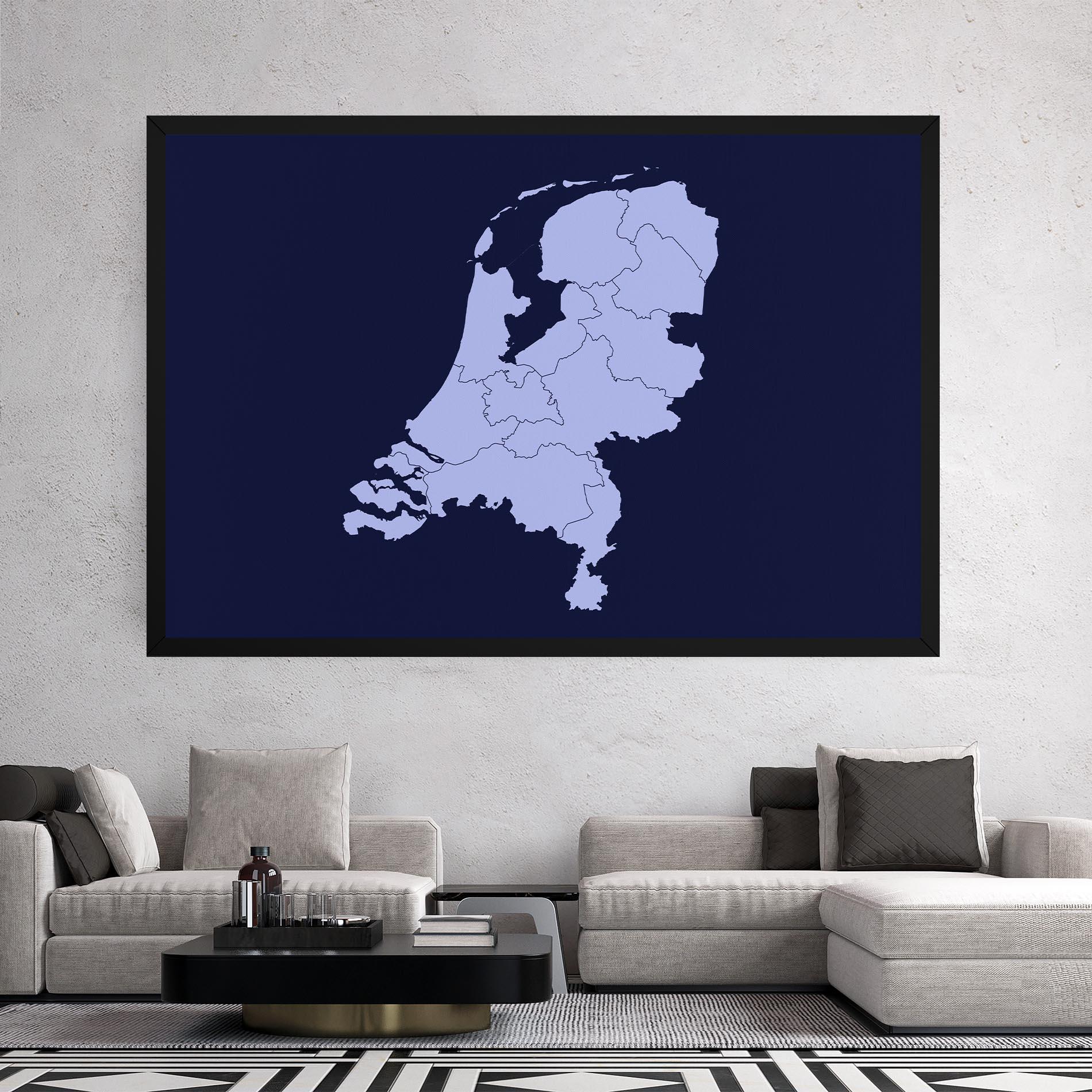 Картина на платно Netherlands Map mockup 2