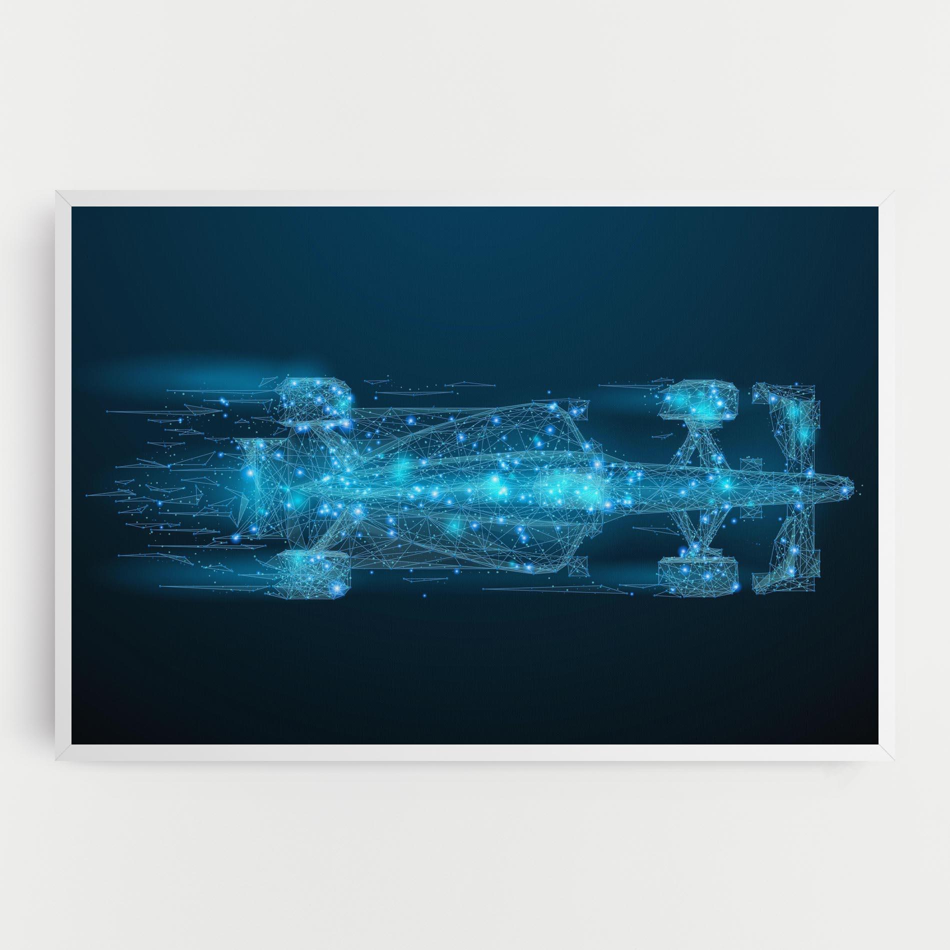 Картина на платно Blue Light F1 mockup 0