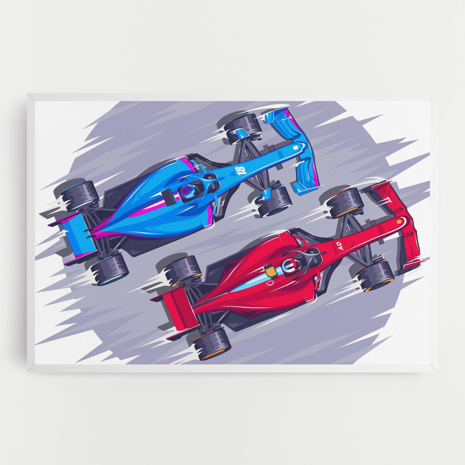 Картина на платно Bolides mockup 0