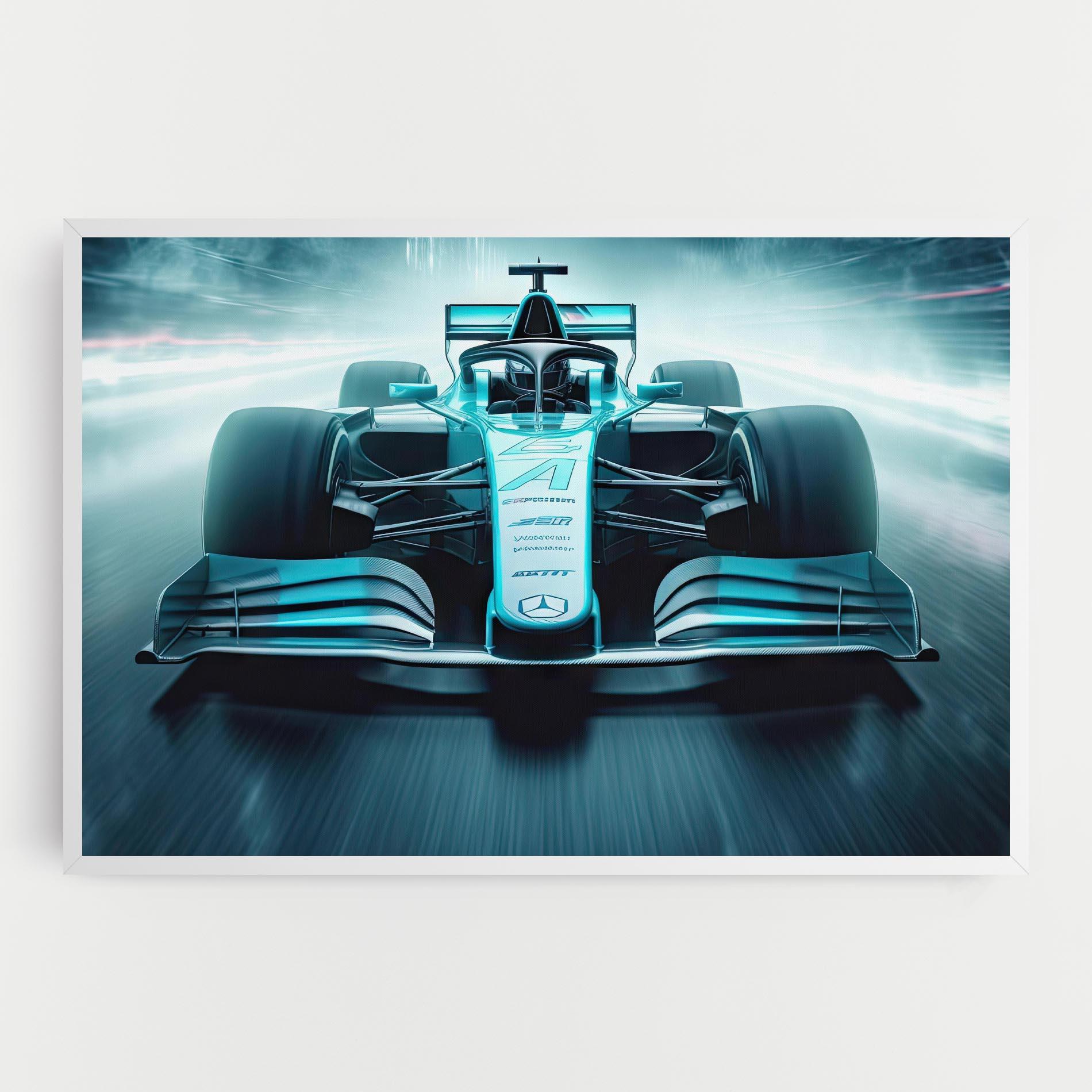 Картина на платно F1 Smoke Cars mockup 0