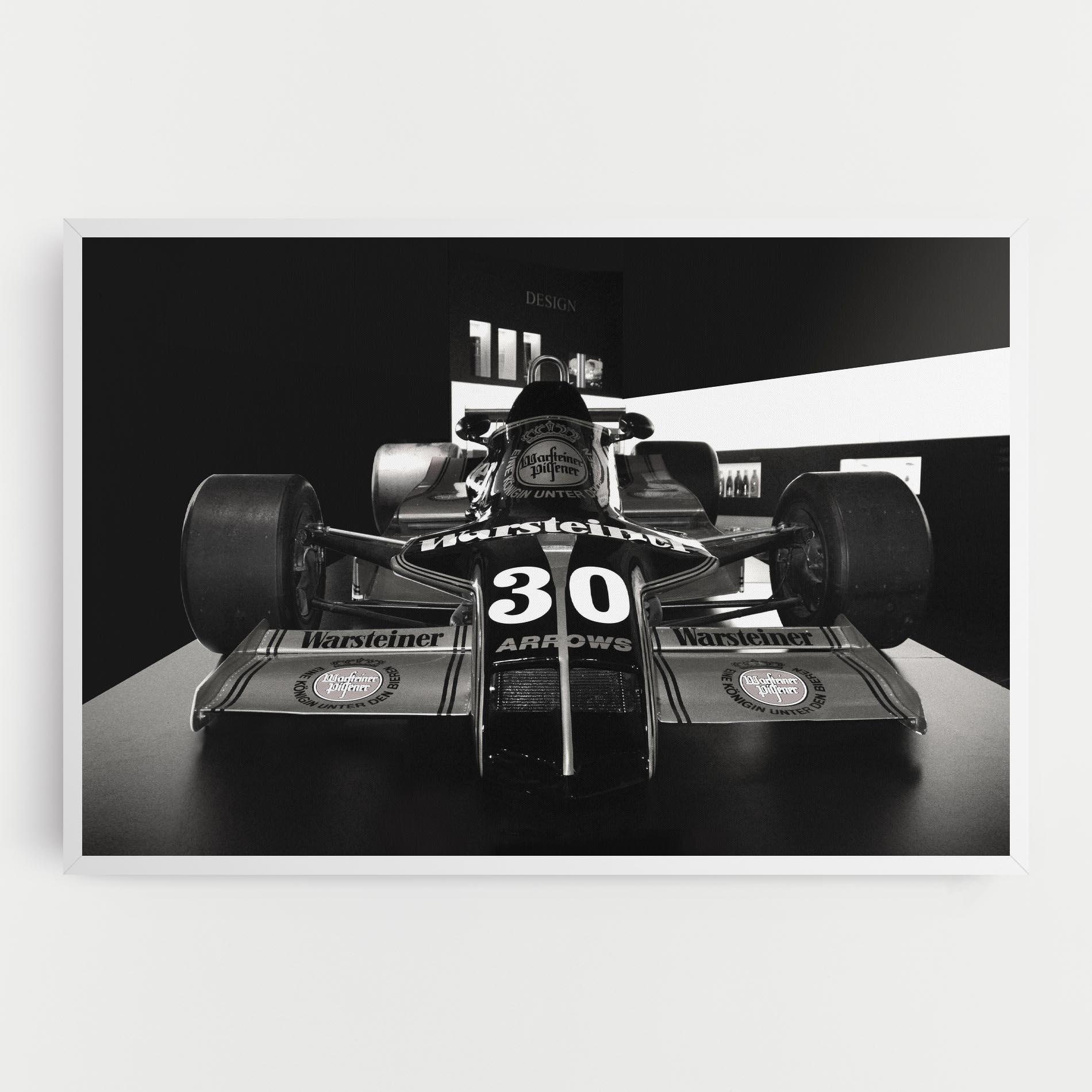 Картина на платно Formula 1 Car Grey mockup 0