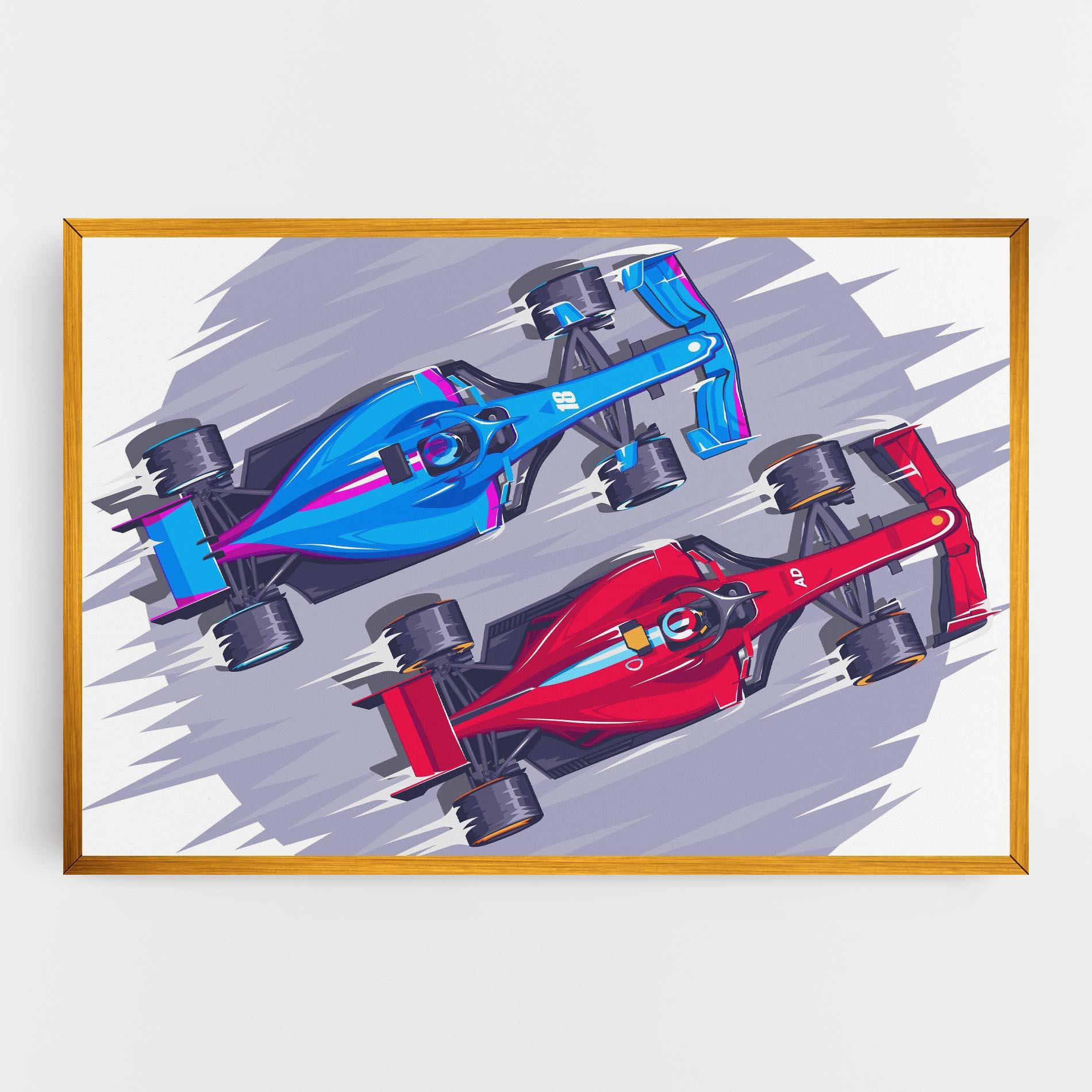 Картина на платно Bolides mockup 0