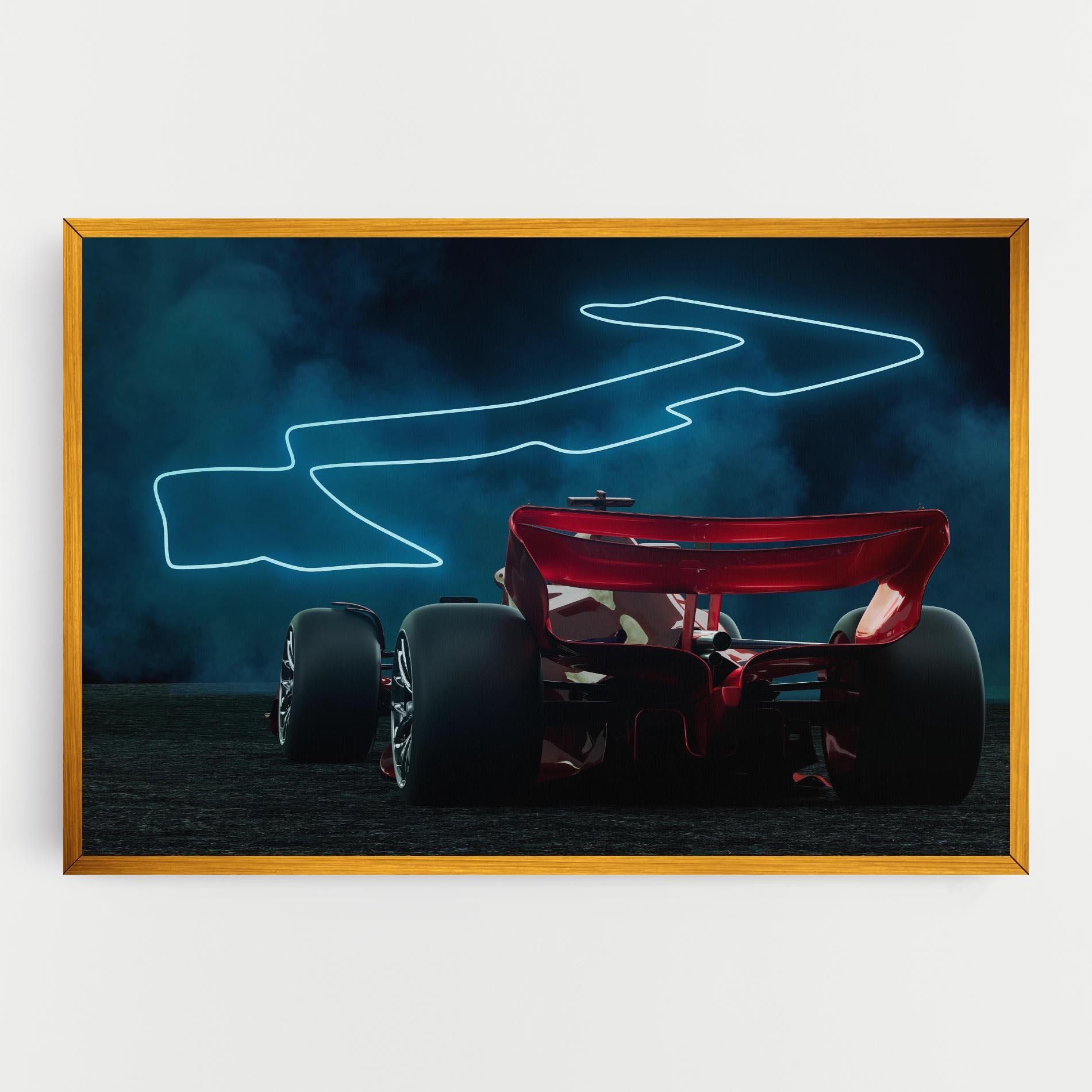 Картина на платно Race Car F1 mockup 0