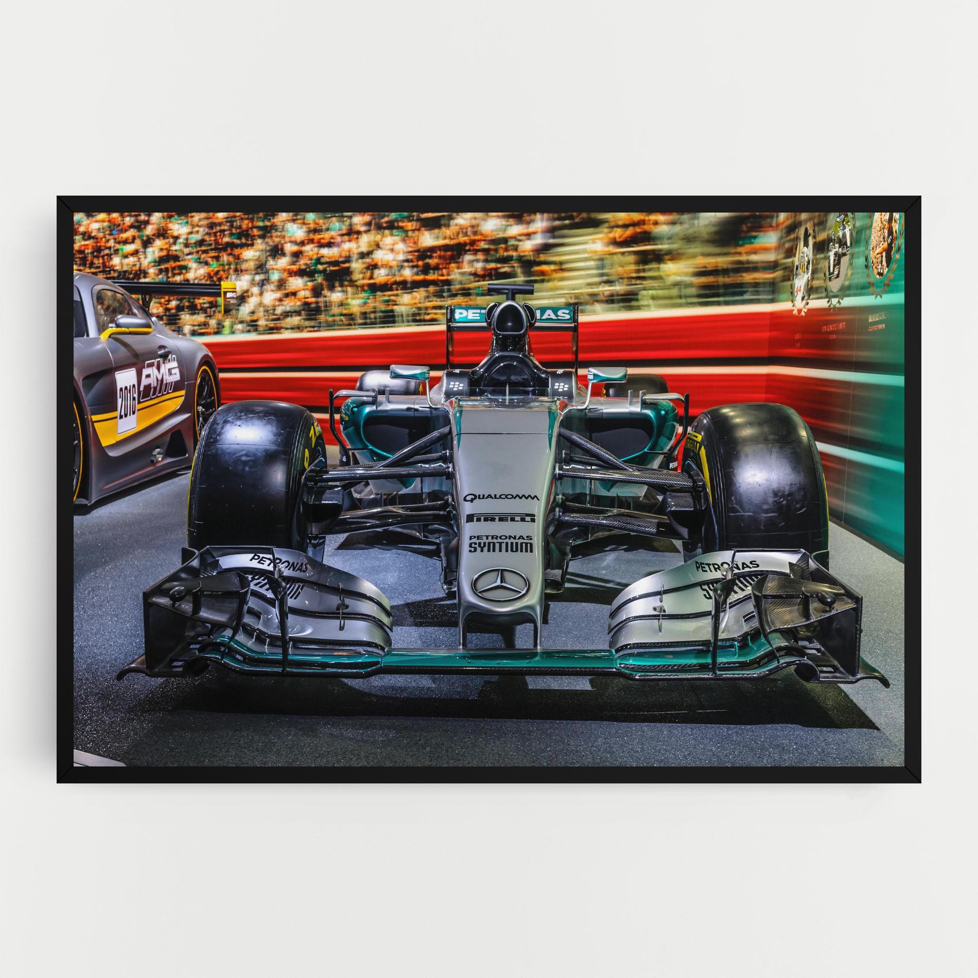 Картина на платно Black Green F1 mockup 0