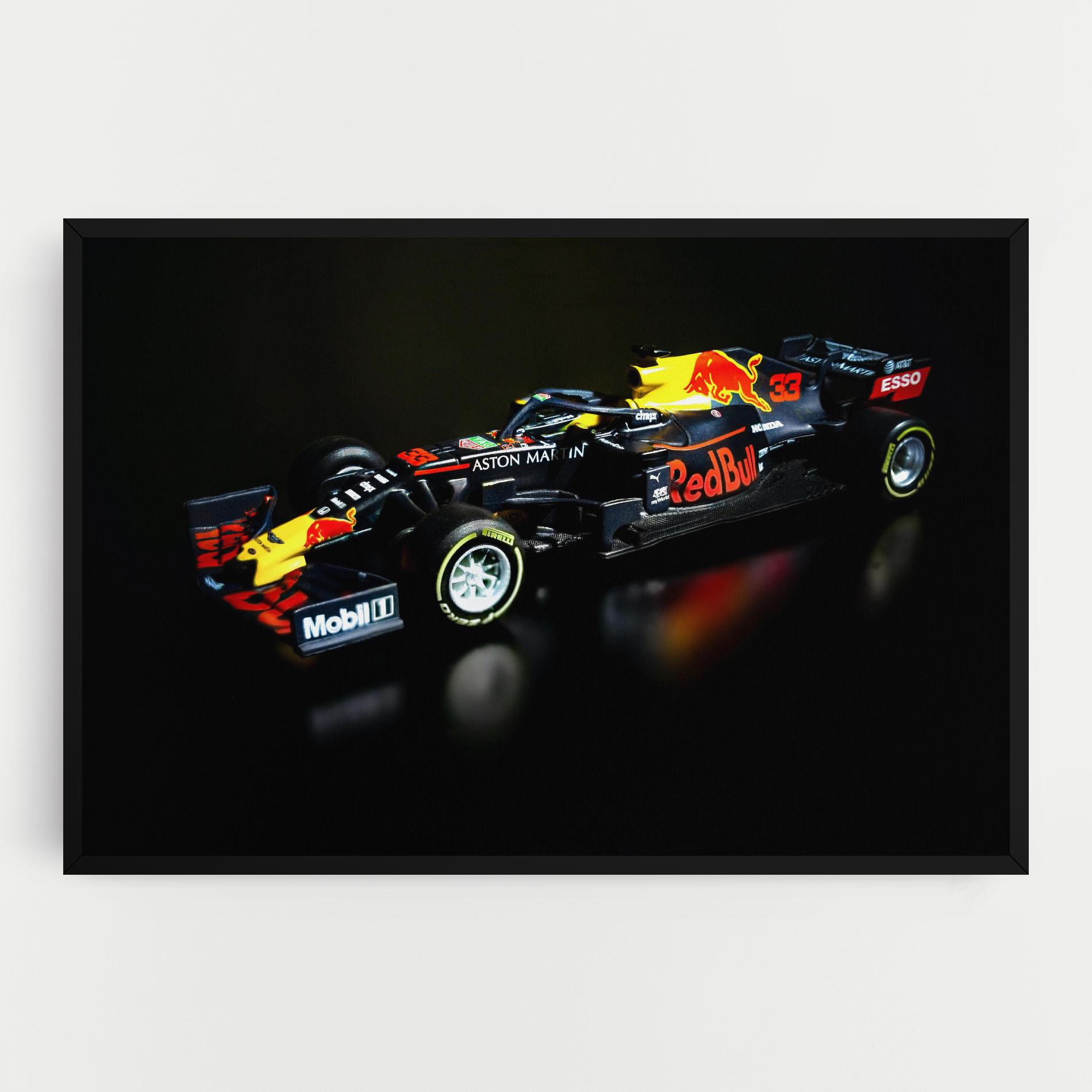 Картина на платно Black Yellow F1 mockup 0