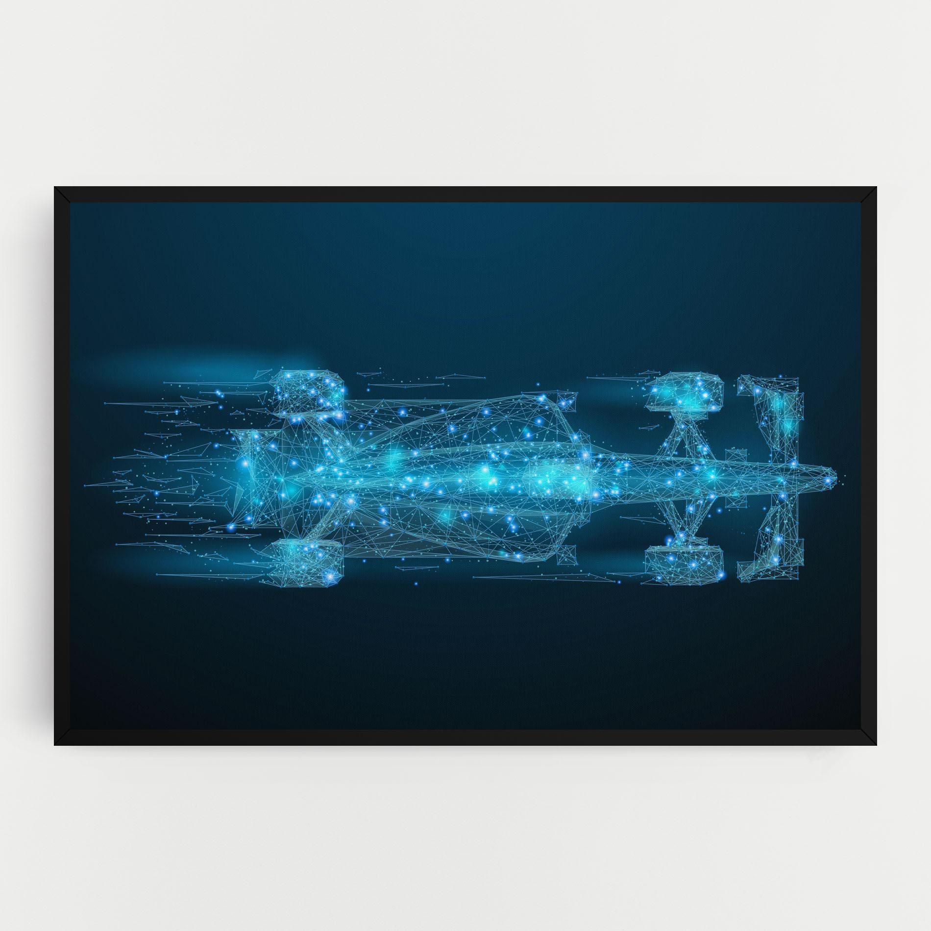 Картина на платно Blue Light F1 mockup 0