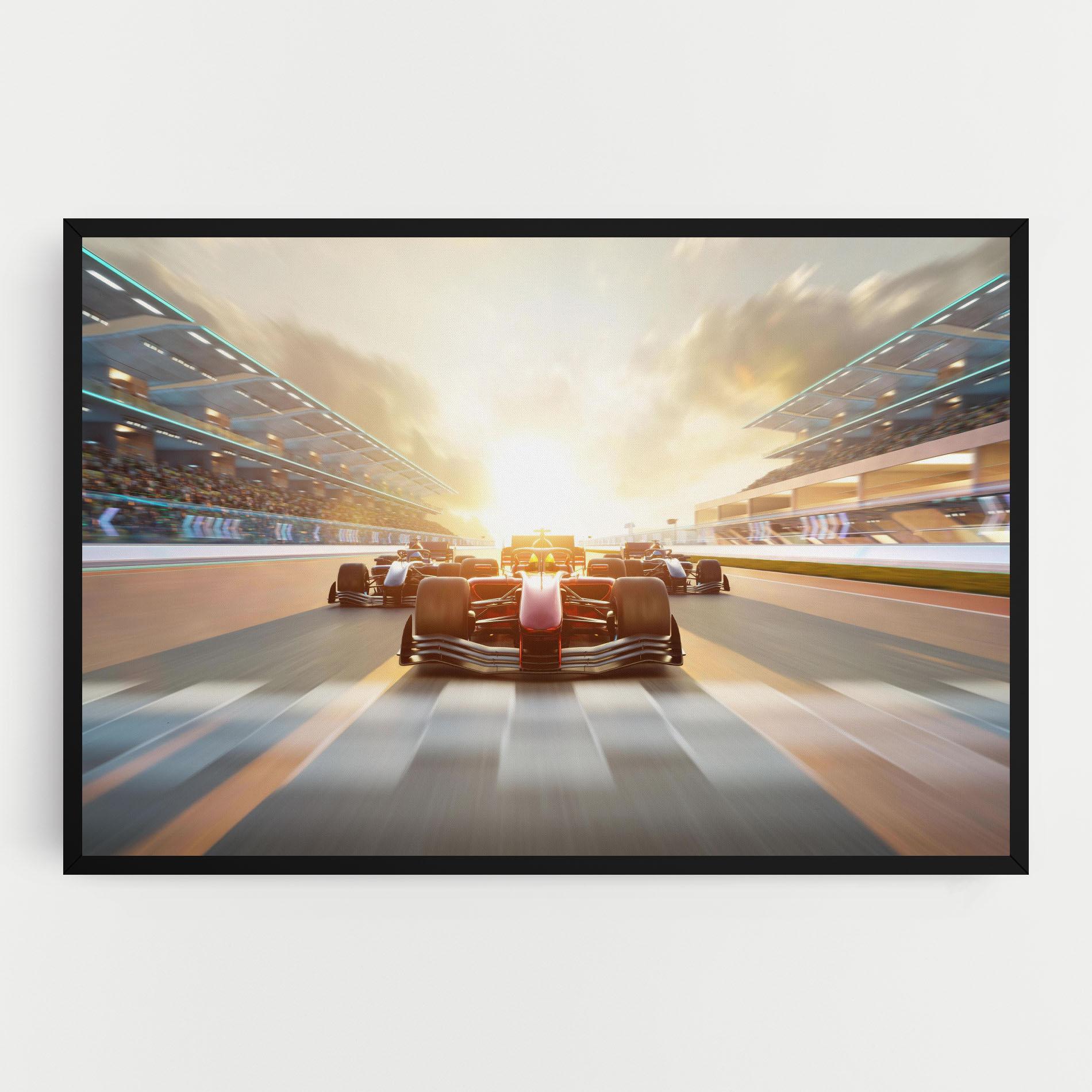 Картина на платно F1 Winning mockup 0