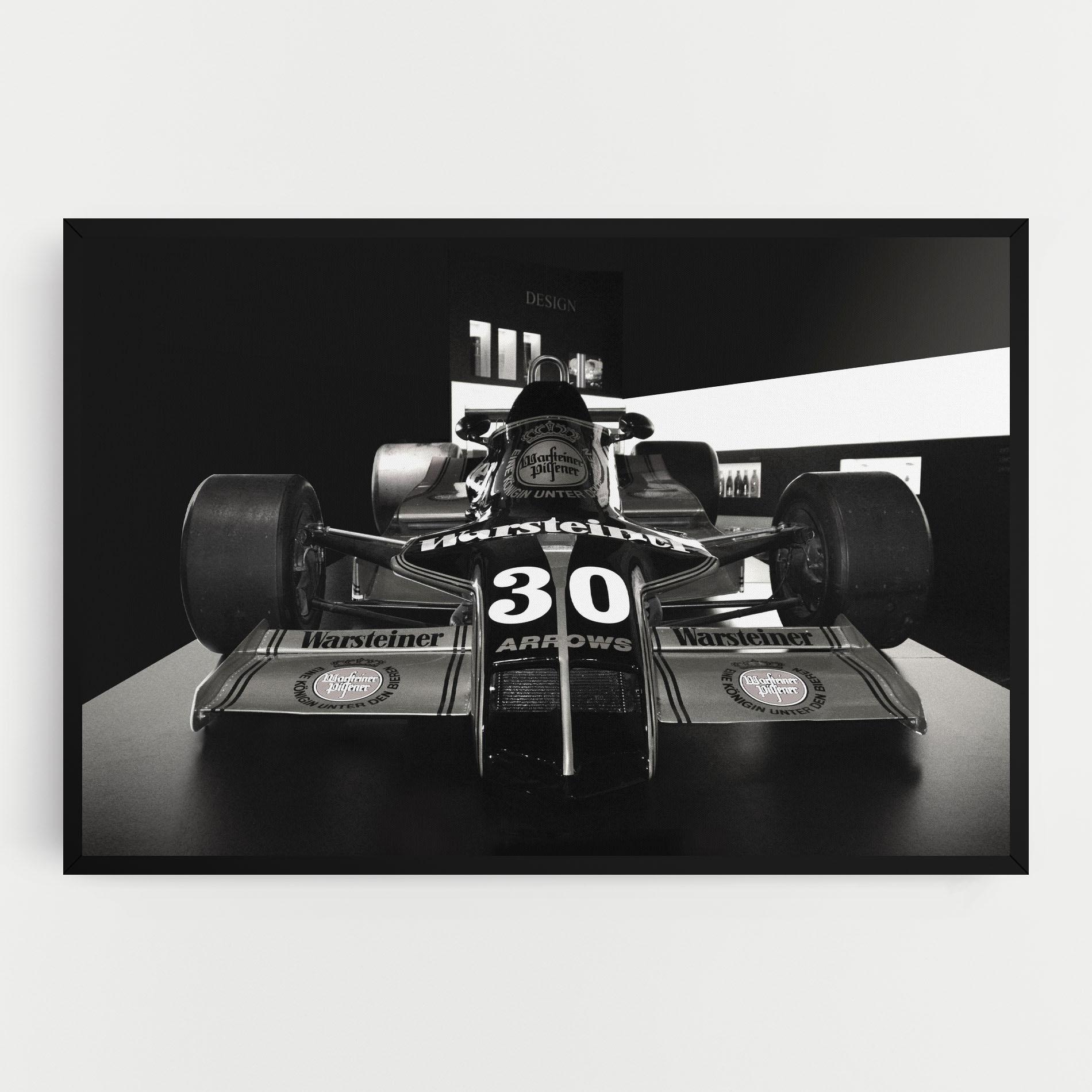 Картина на платно Formula 1 Car Grey mockup 0