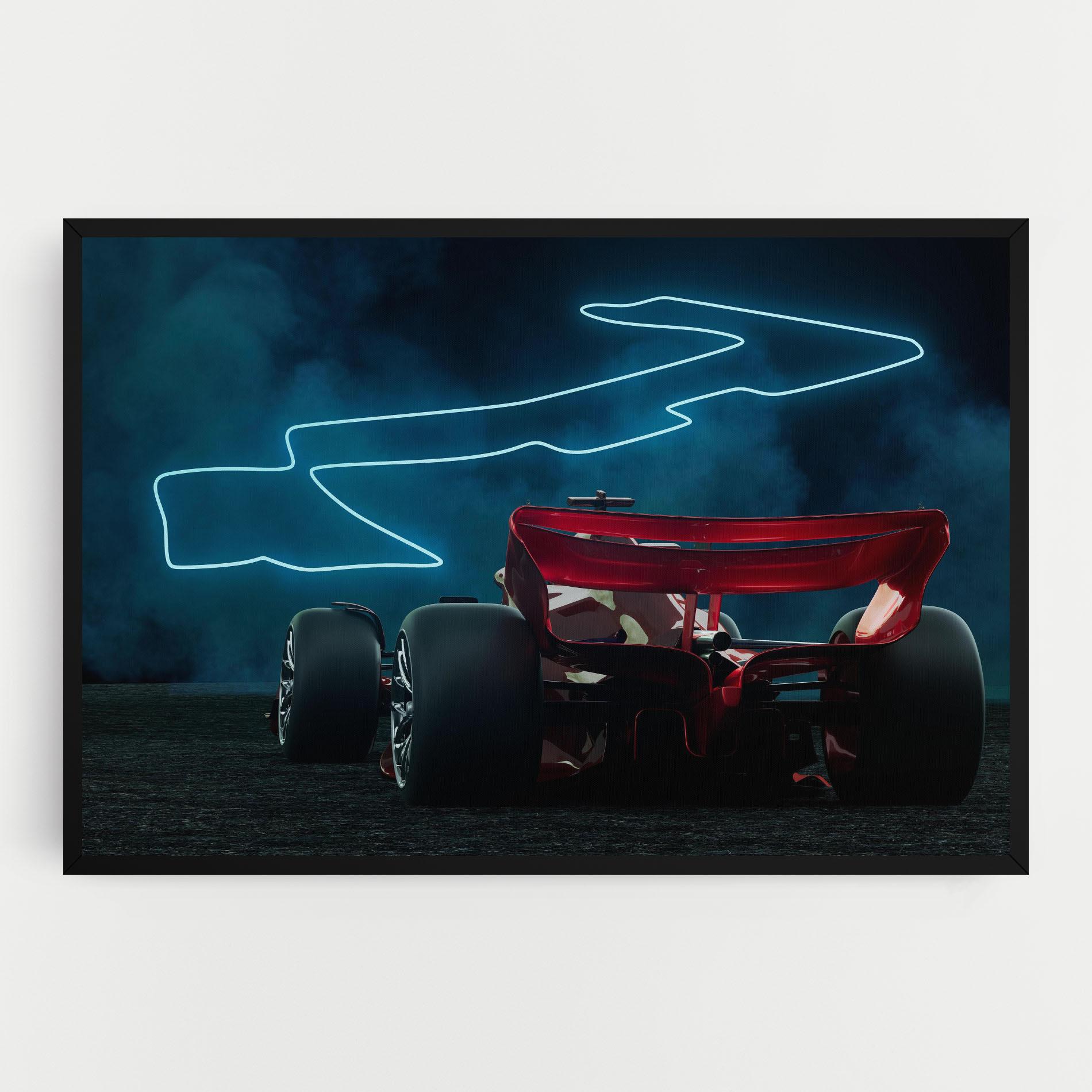 Картина на платно Race Car F1 mockup 0