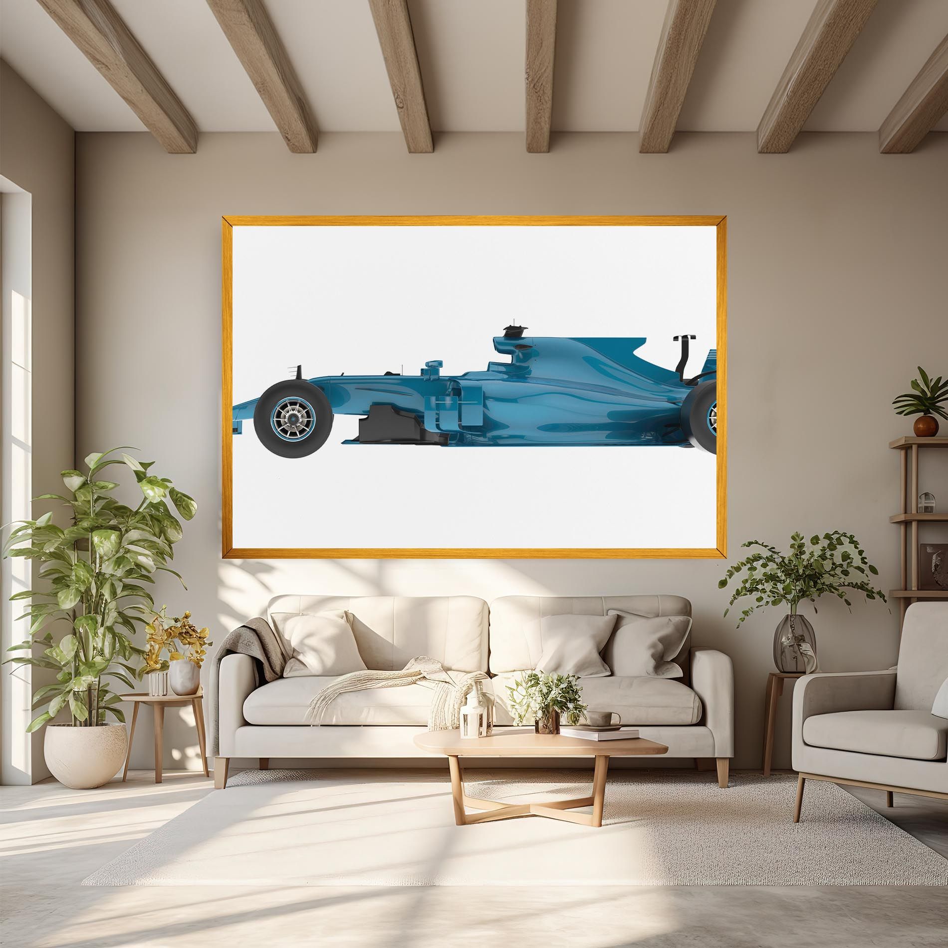 Blue F1 Toy mockup 6