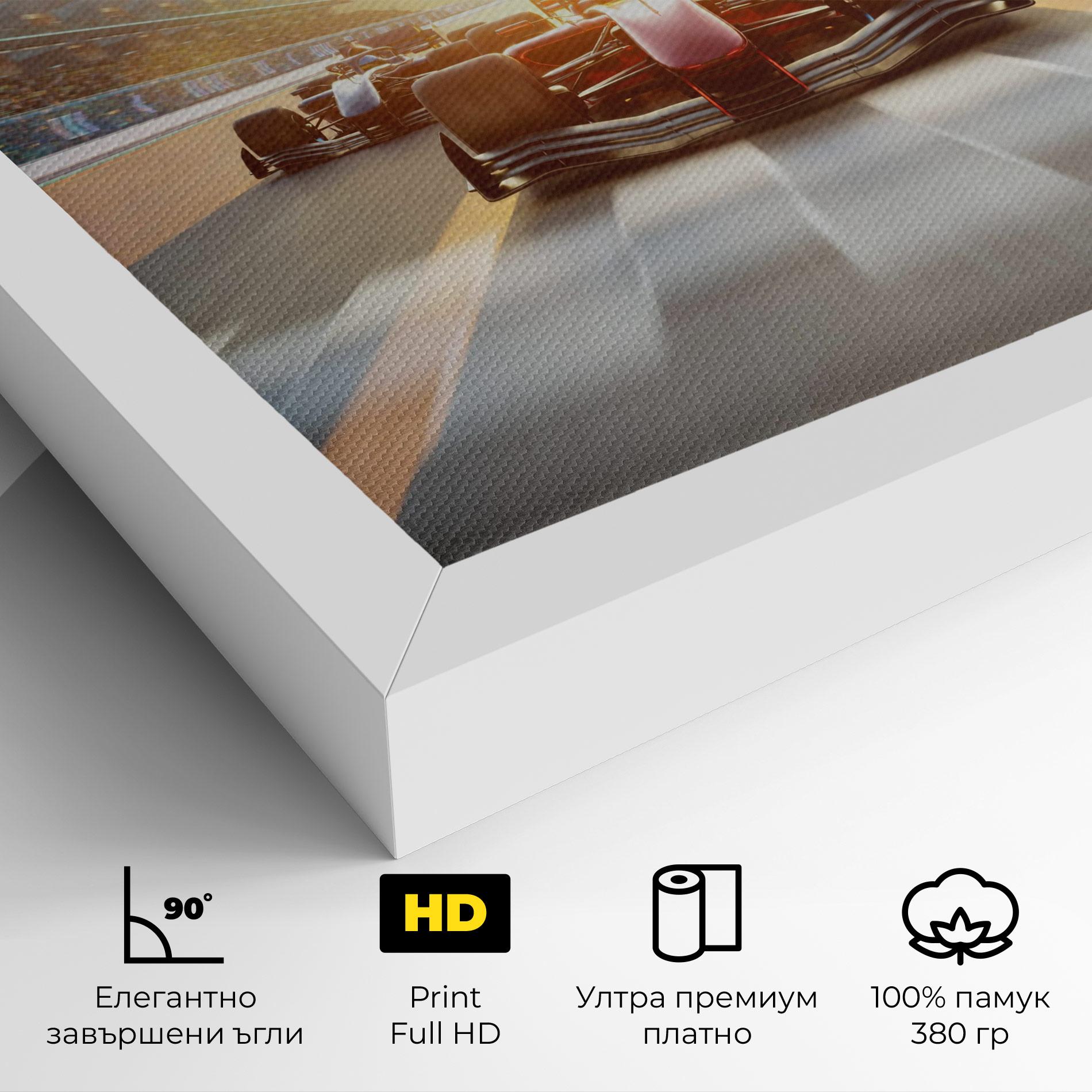 Картина на платно F1 Winning mockup 4