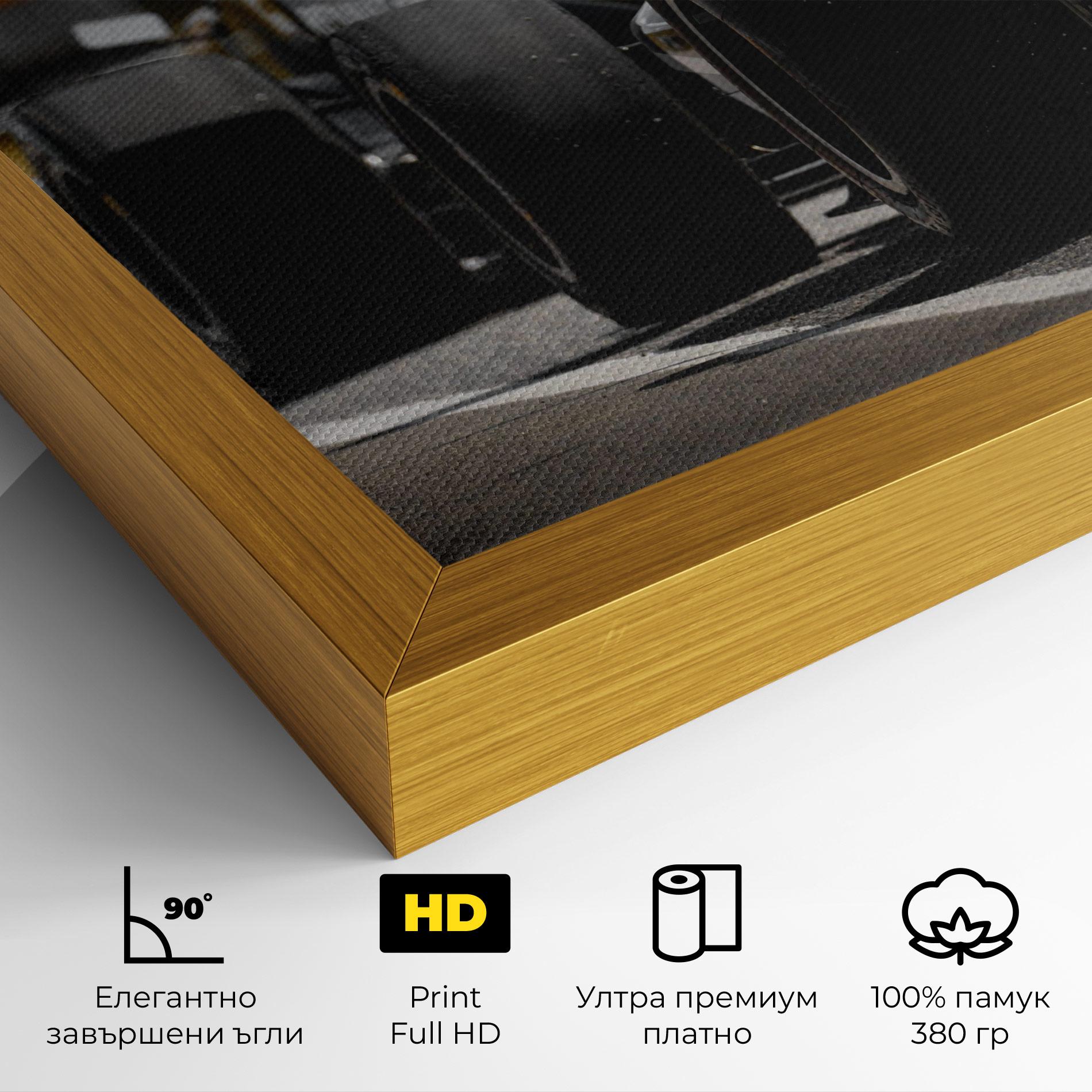 Картина на платно Grey F1 Cars mockup 4