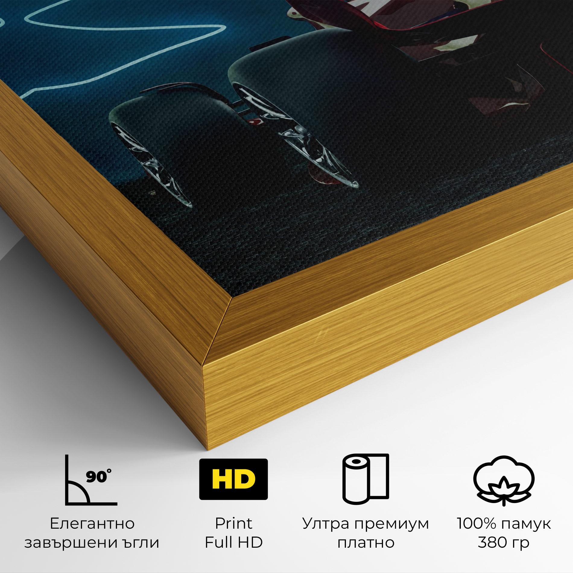 Картина на платно Race Car F1 mockup 4