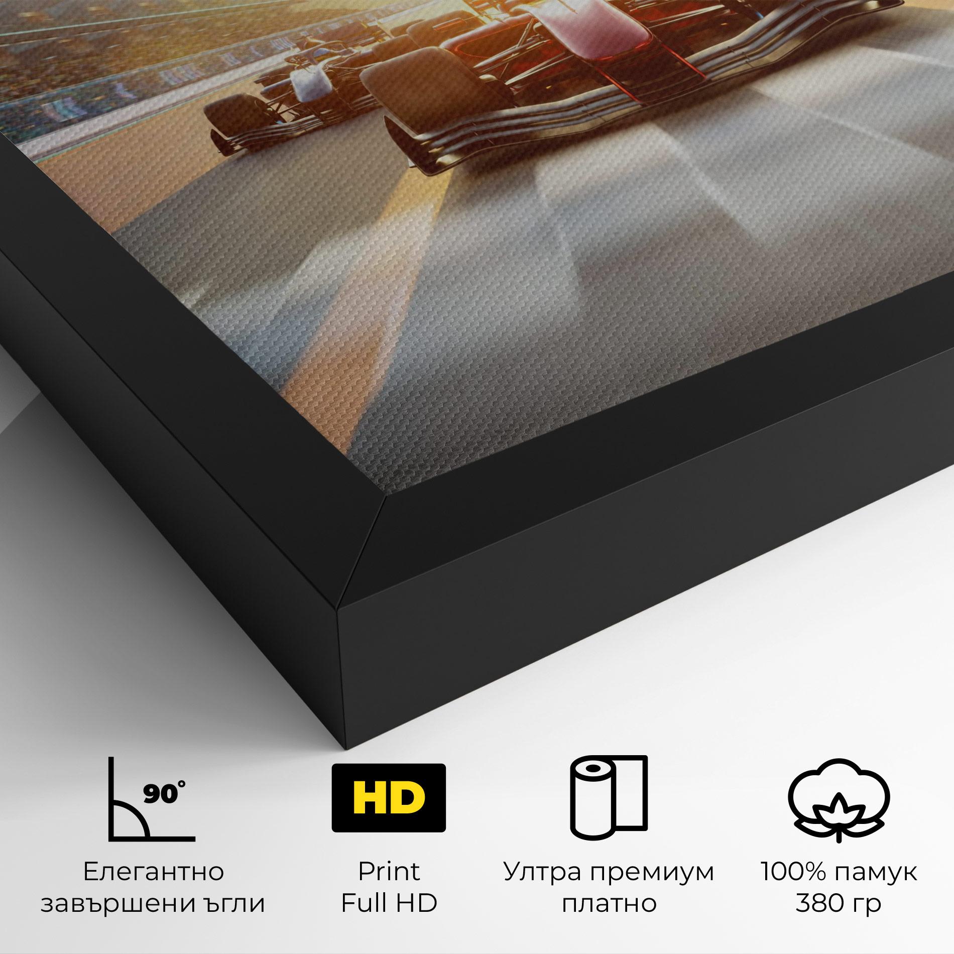 Картина на платно F1 Winning mockup 4