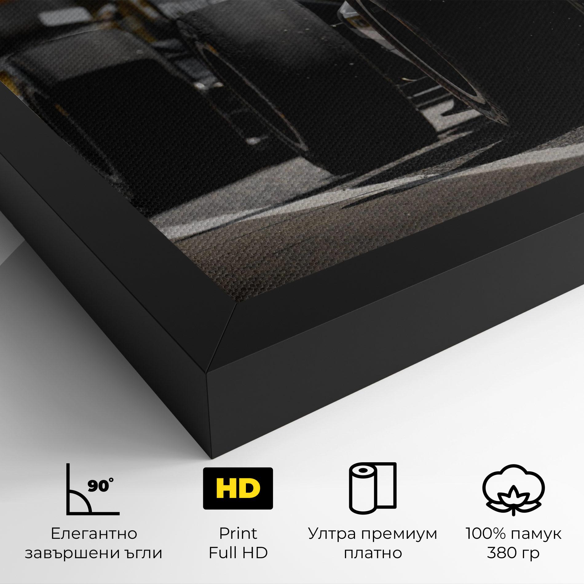 Картина на платно Grey F1 Cars mockup 4