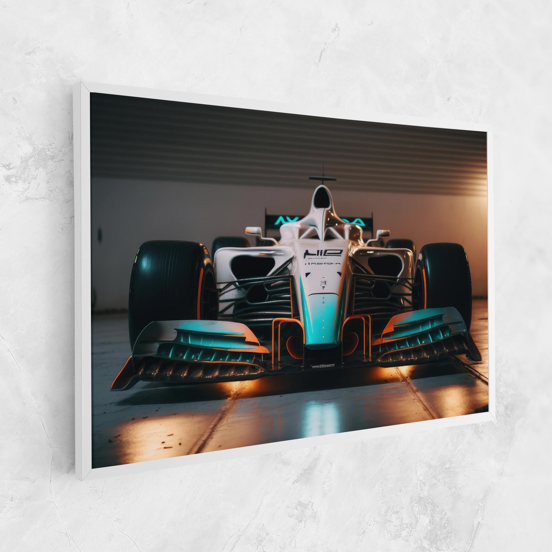 Картина на платно Blue White F1 mockup 1