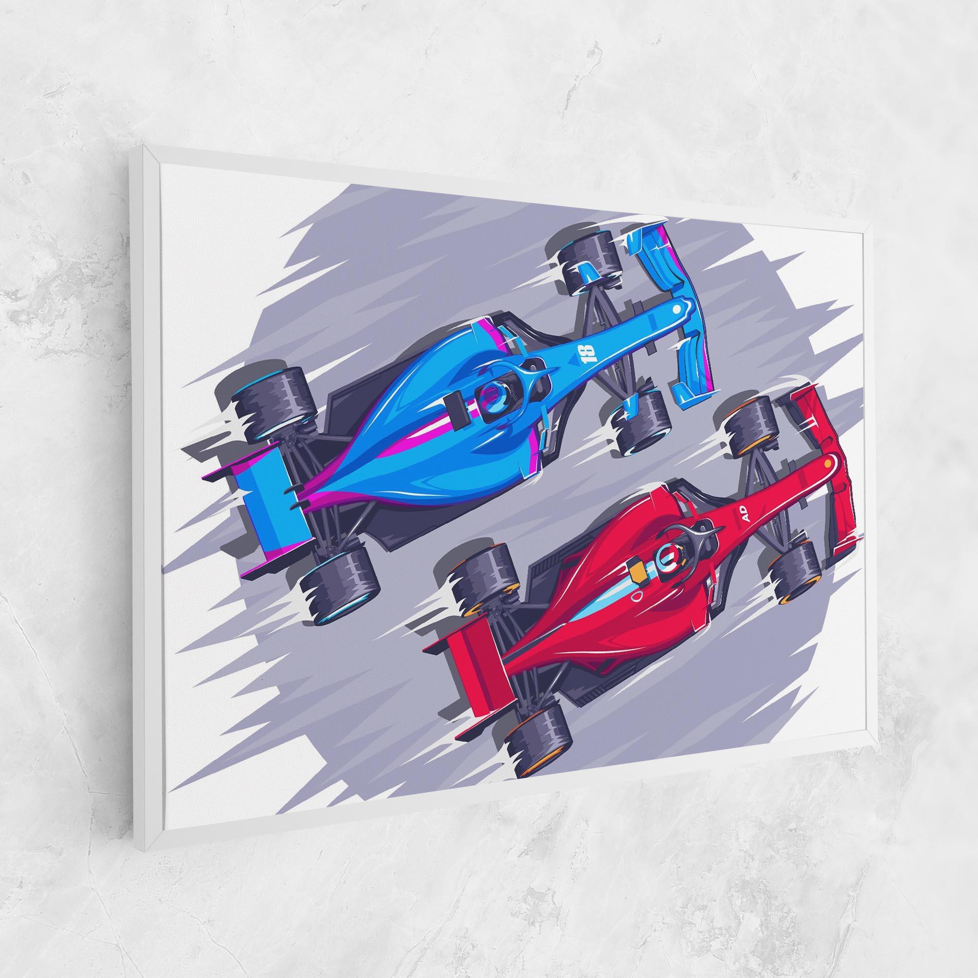 Картина на платно Bolides mockup 1