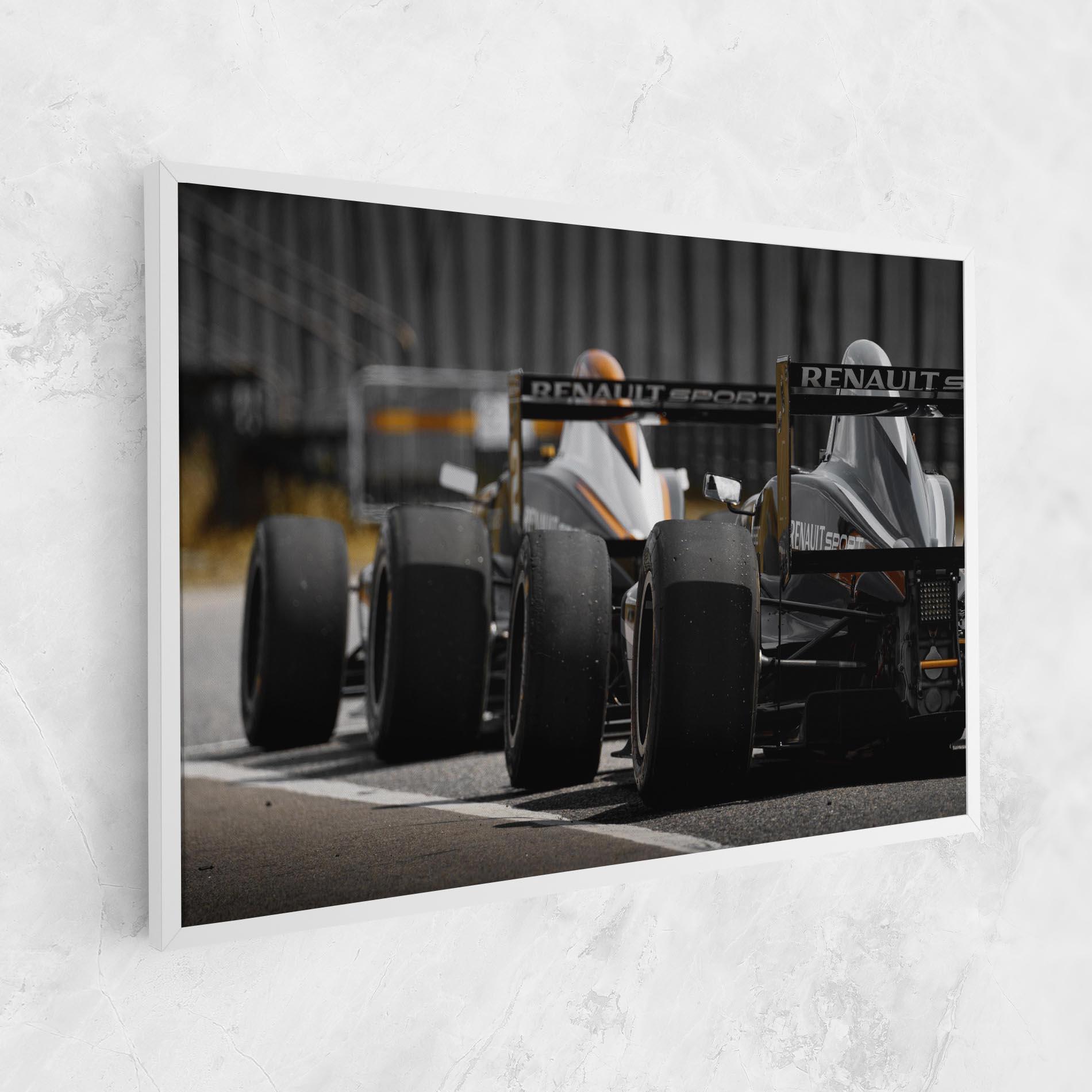 Картина на платно Grey F1 Cars mockup 1