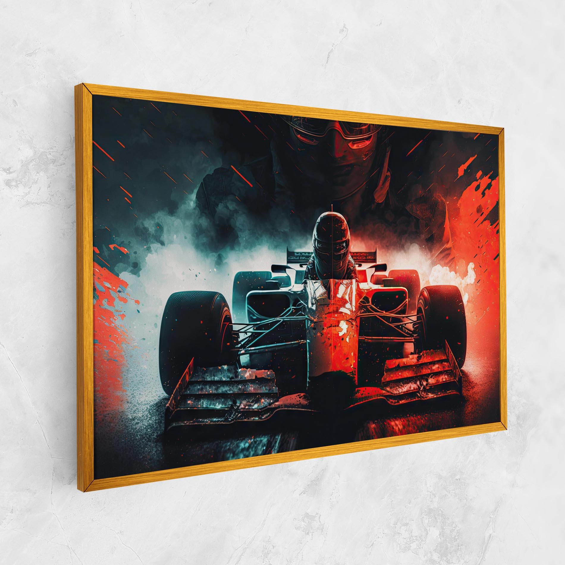Картина на платно Blue Red F1 mockup 1