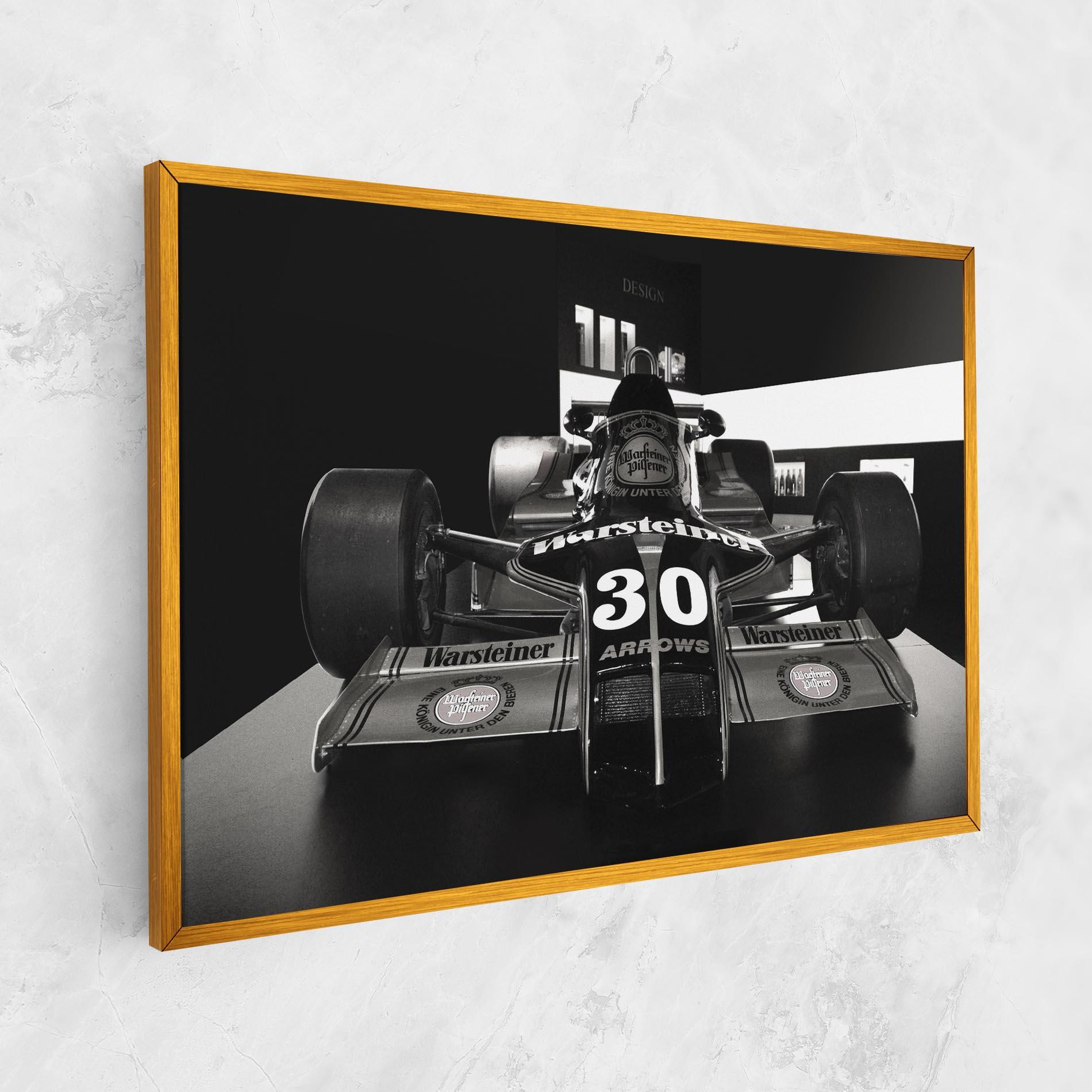 Картина на платно Formula 1 Car Grey mockup 1