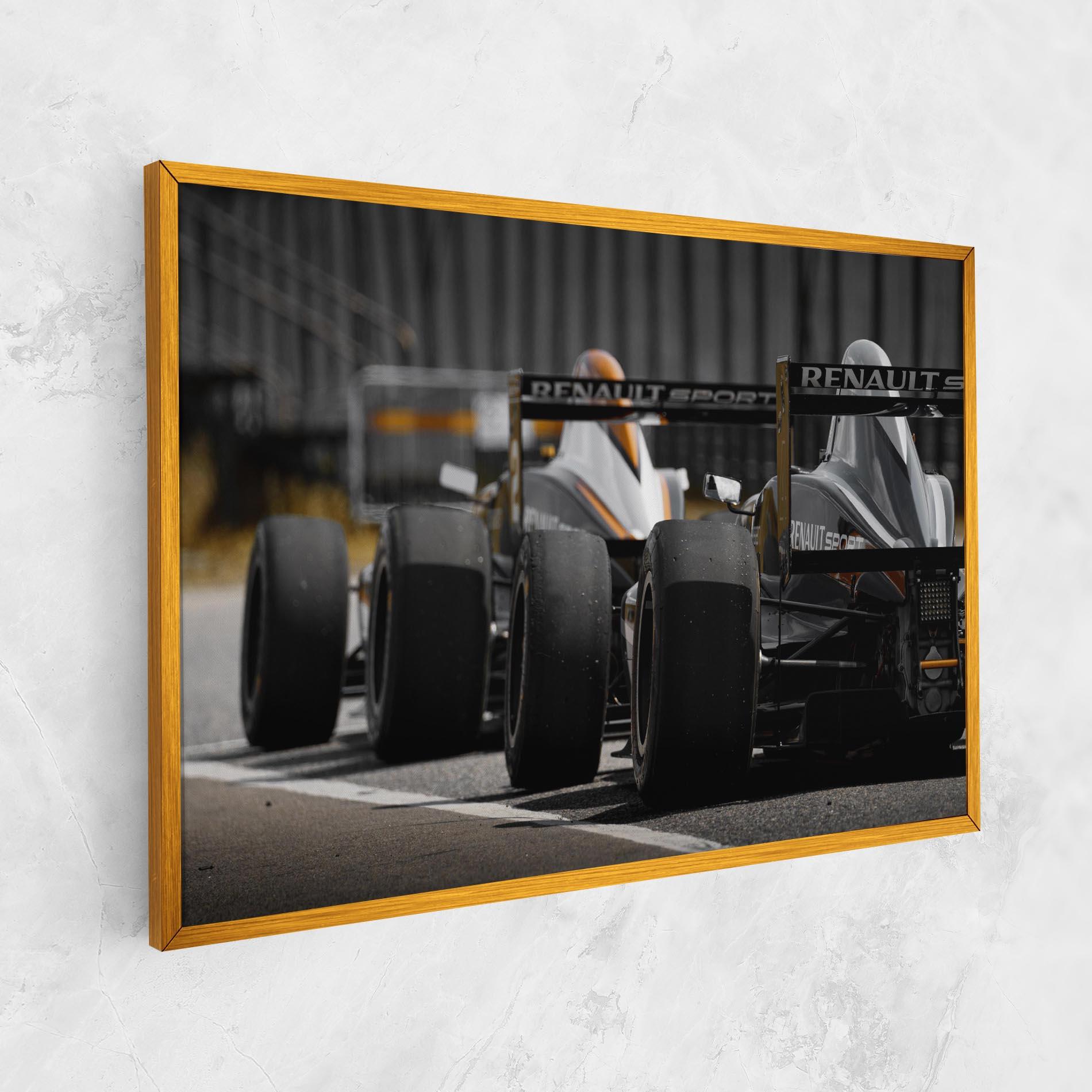 Картина на платно Grey F1 Cars mockup 1