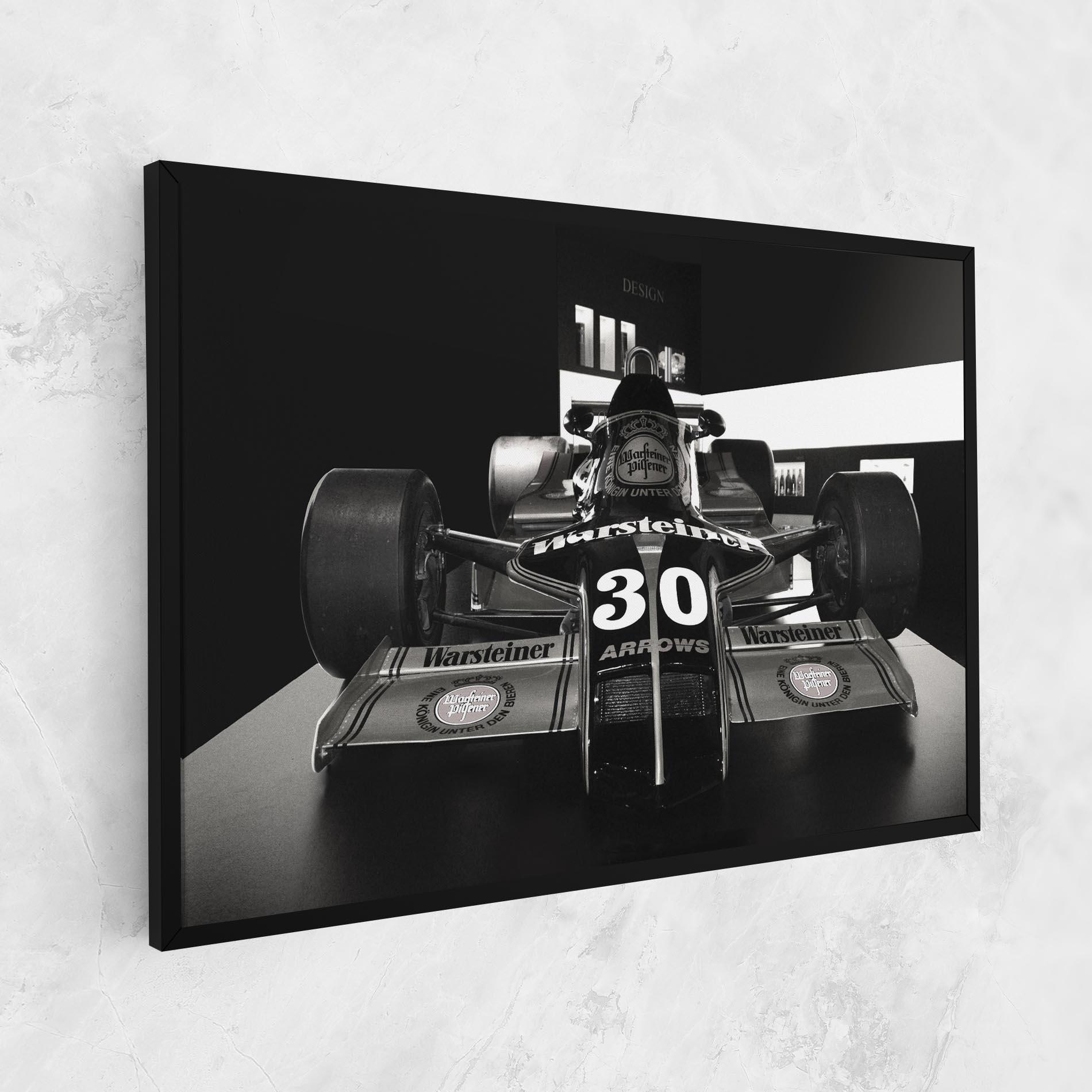 Картина на платно Formula 1 Car Grey mockup 1