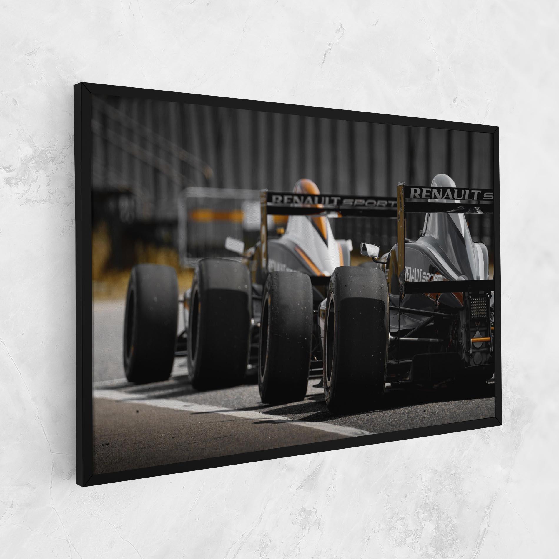 Картина на платно Grey F1 Cars mockup 1